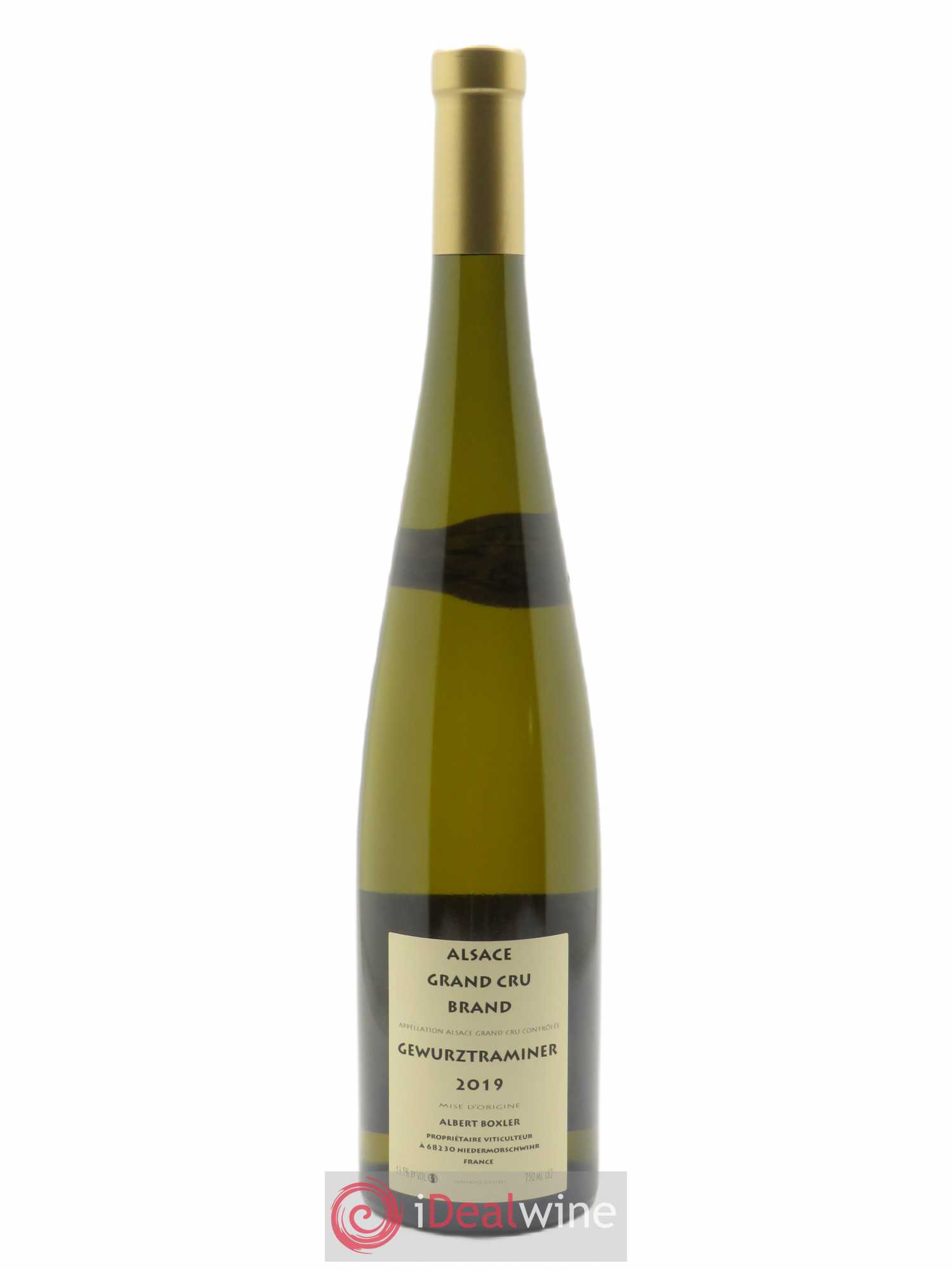 Alsace Gewurztraminer Grand Cru Brand Albert Boxler 2019 - Lot de 1 bouteille - 1