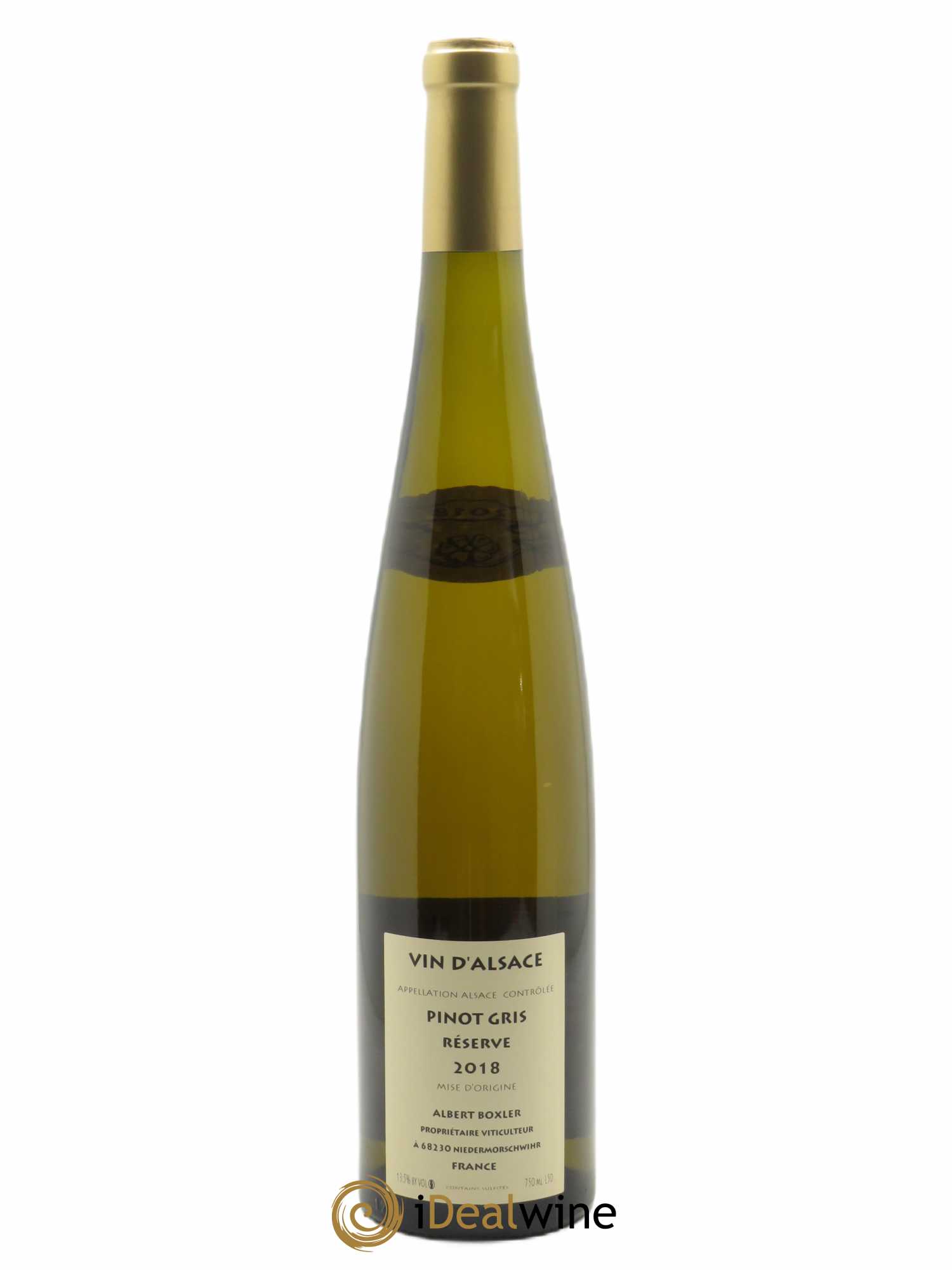 Alsace Pinot Gris Réserve Albert Boxler 2018 - Lot de 1 bouteille - 1