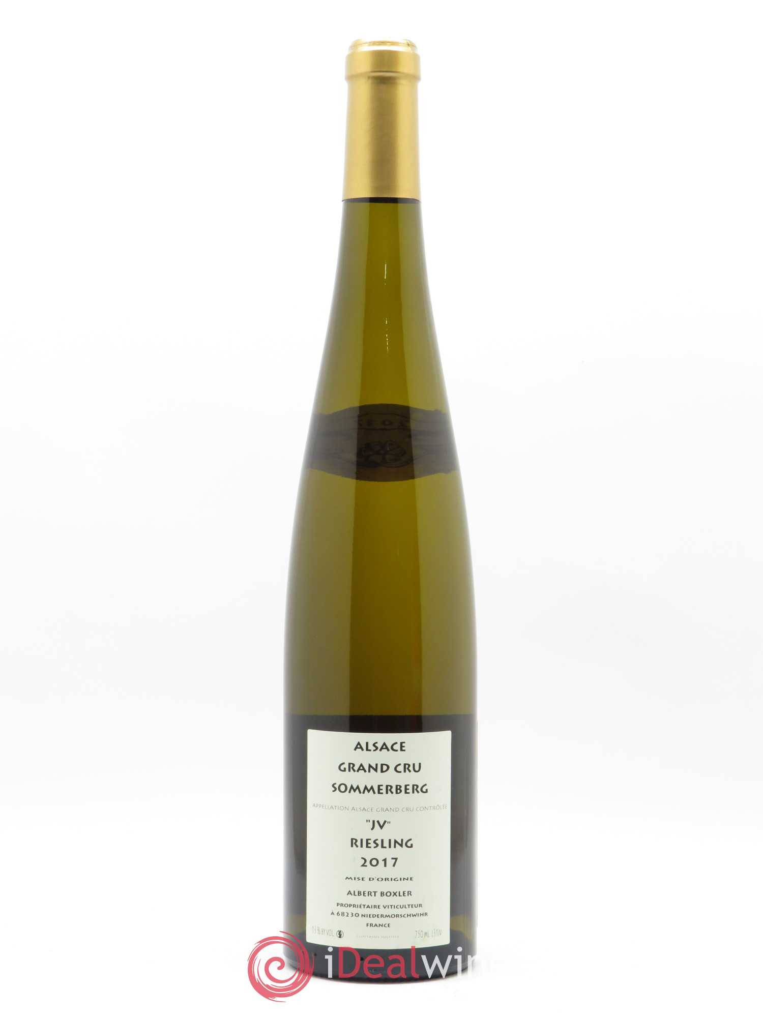 Alsace Riesling Grand Cru Sommerberg Jeunes Vignes Albert Boxler 2017 - Lot de 1 bouteille - 1