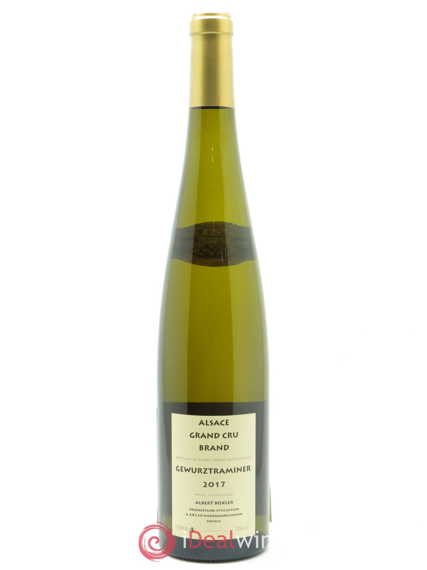 Alsace Gewurztraminer Grand Cru Brand Albert Boxler 2017 - Lot de 1 bouteille - 1