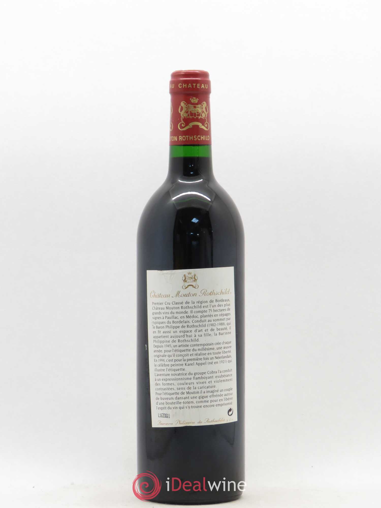 Château Mouton Rothschild 1er Grand Cru Classé 1994 - Lot de 1 bouteille - 1