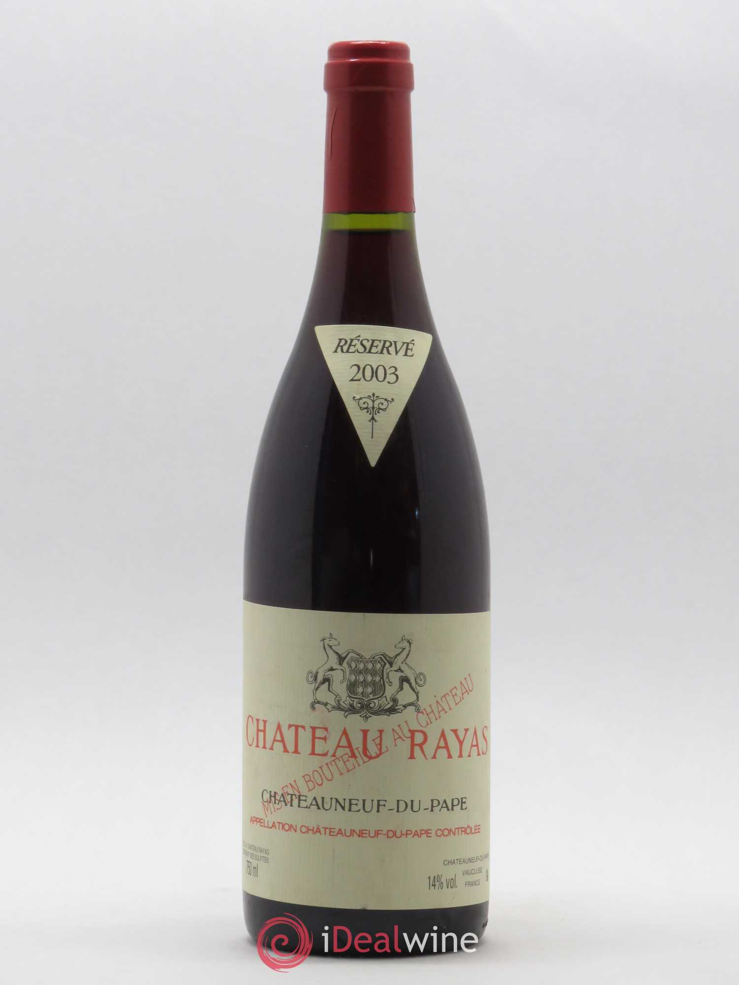 Châteauneuf-du-Pape Château Rayas Emmanuel Reynaud 2003 - Lot de 1 bouteille - 0