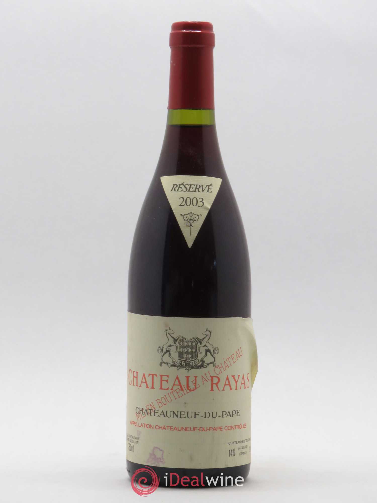 Châteauneuf-du-Pape Château Rayas Emmanuel Reynaud 2003 - Lot de 1 bouteille - 0