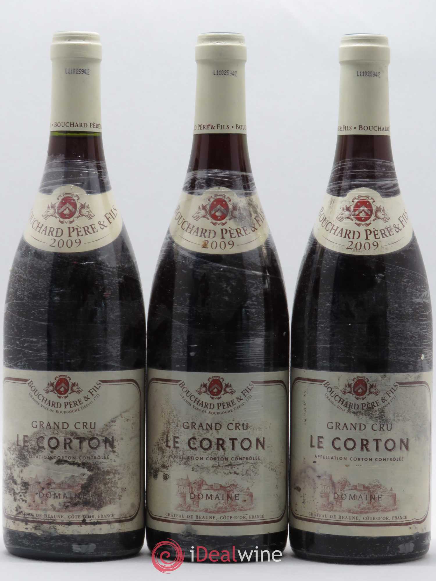 Corton Grand Cru Le Corton Bouchard Père & Fils 2009 - Lot de 3 bouteilles - 0