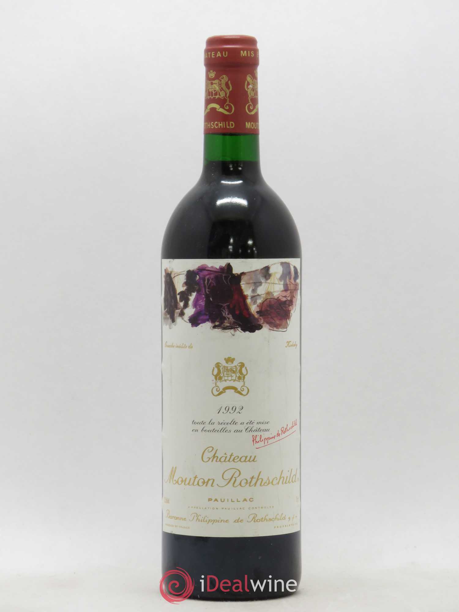 Château Mouton Rothschild 1er Grand Cru Classé 1992 - Lot de 1 bouteille - 0