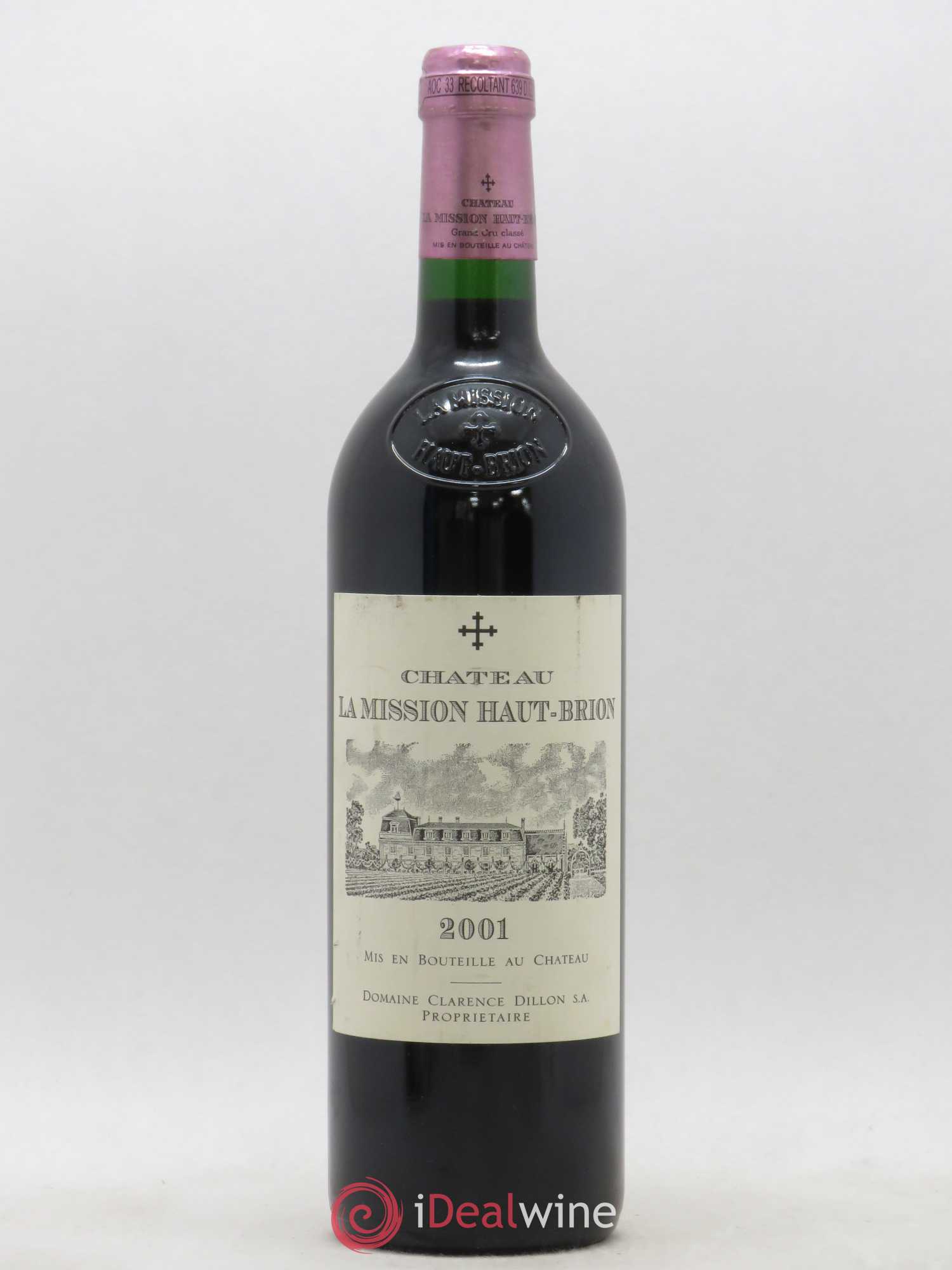 Château la Mission Haut-Brion Cru Classé de Graves 2001 - Lot de 1 bouteille - 0