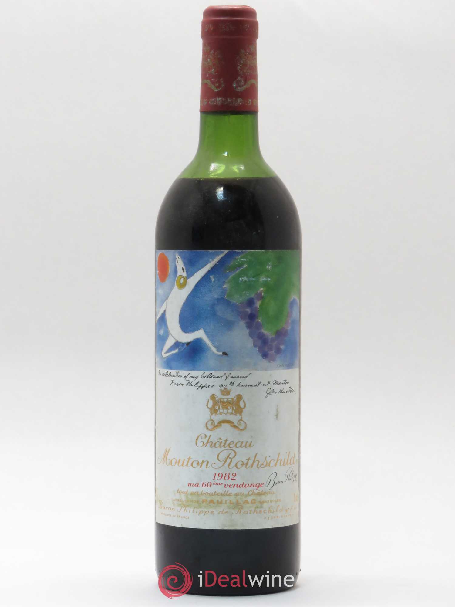 Château Mouton Rothschild 1er Grand Cru Classé 1982 - Lot de 1 bouteille - 0