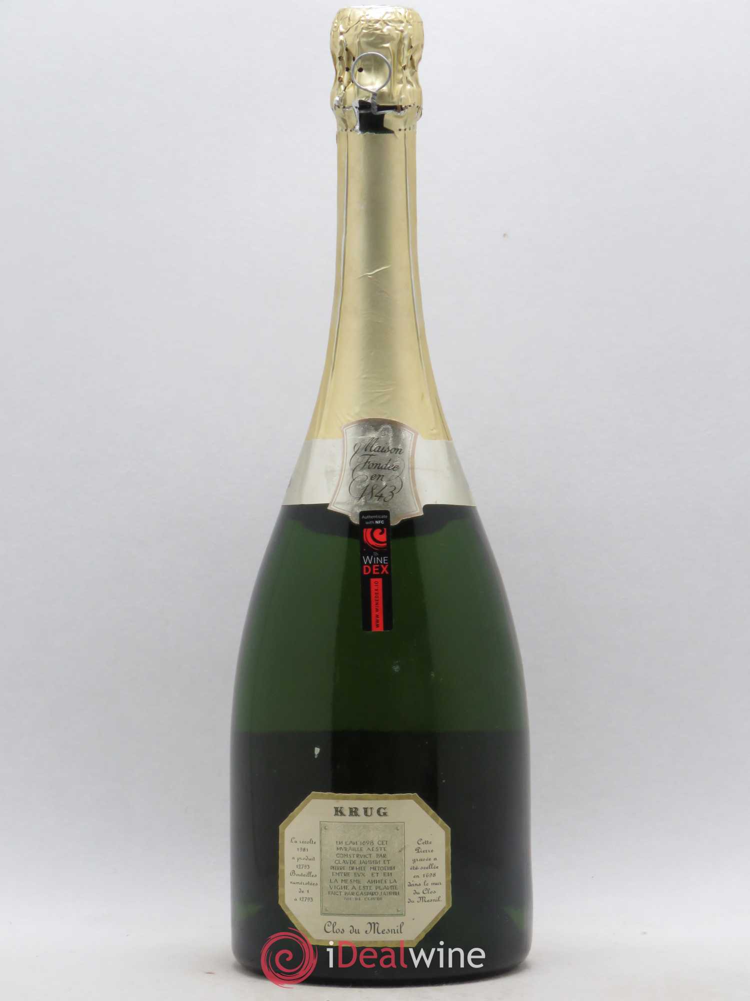 Clos du Mesnil Krug 1981 - Lot de 1 bouteille - 1