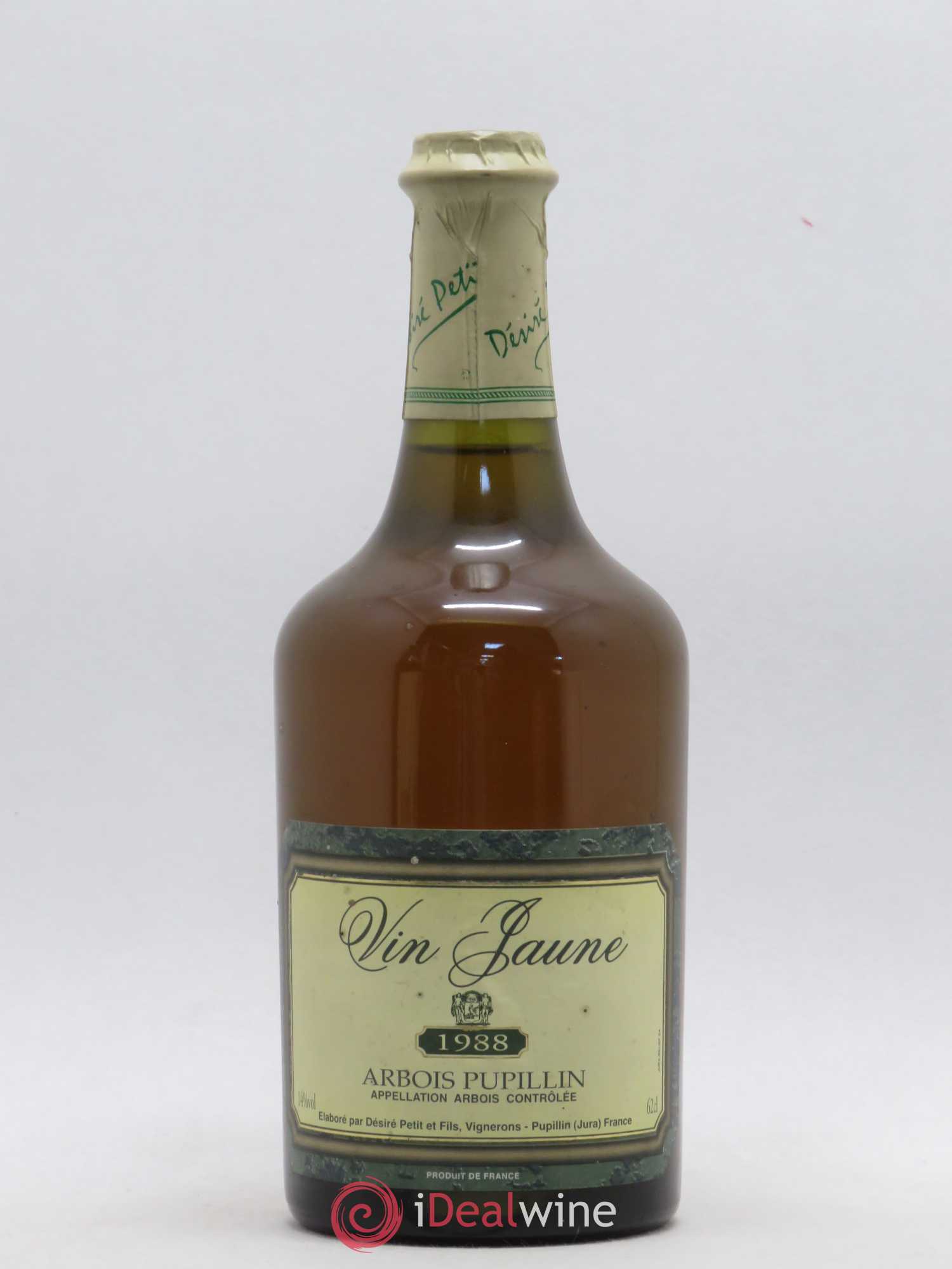 Arbois Vin Jaune Pupillin Desiré Petit et fils 1988 - Posten von 1 Flasche - 0