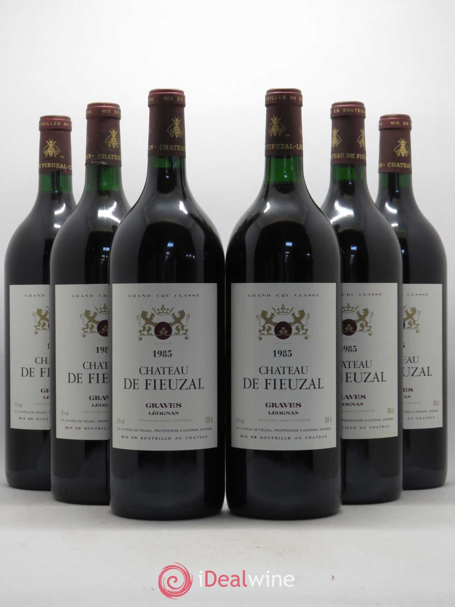 Château de Fieuzal Cru Classé de Graves 1985 - Lot de 6 magnums - 0