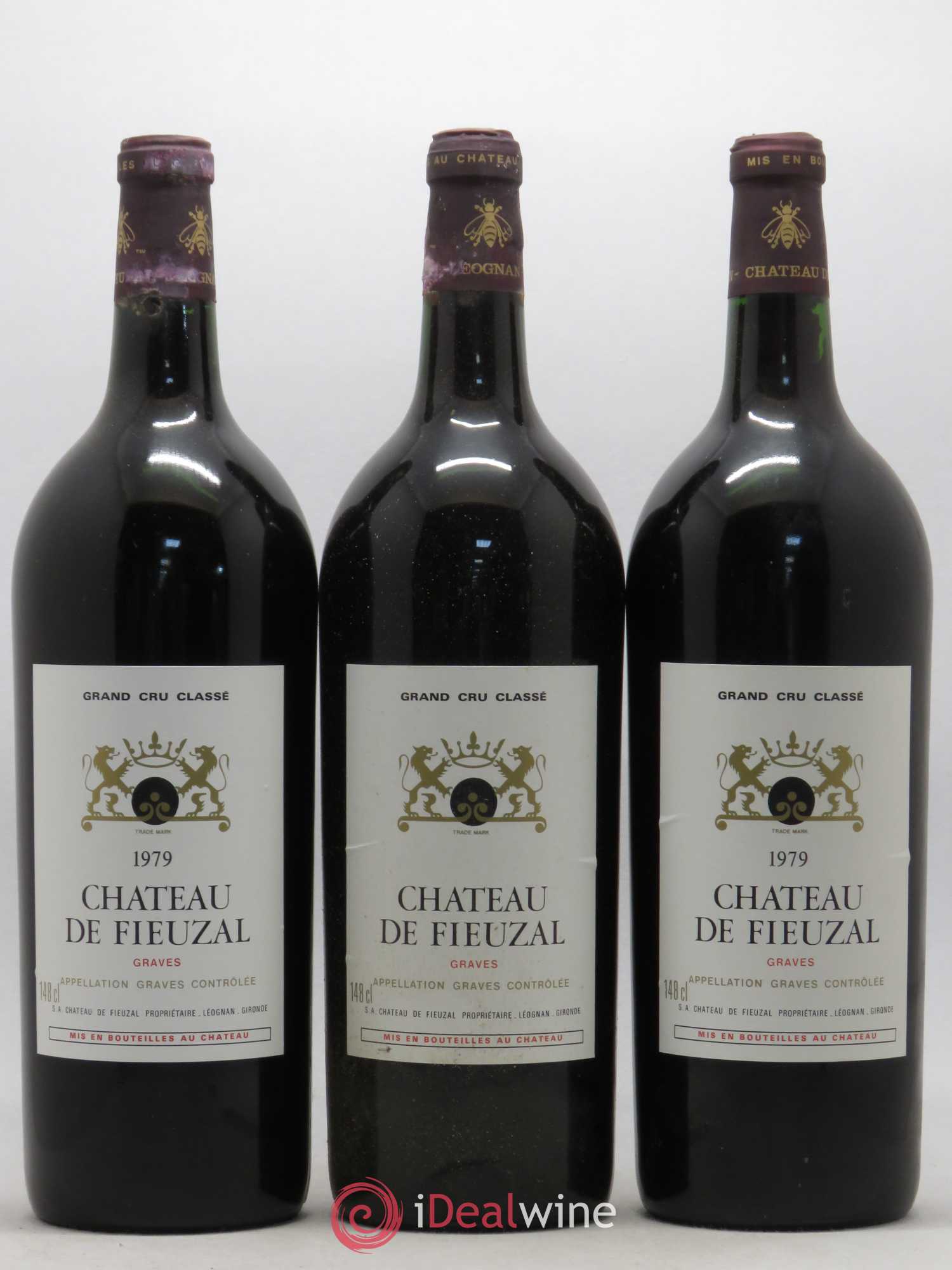 Château de Fieuzal Cru Classé de Graves 1979 - Posten von 5 Magnum - 1