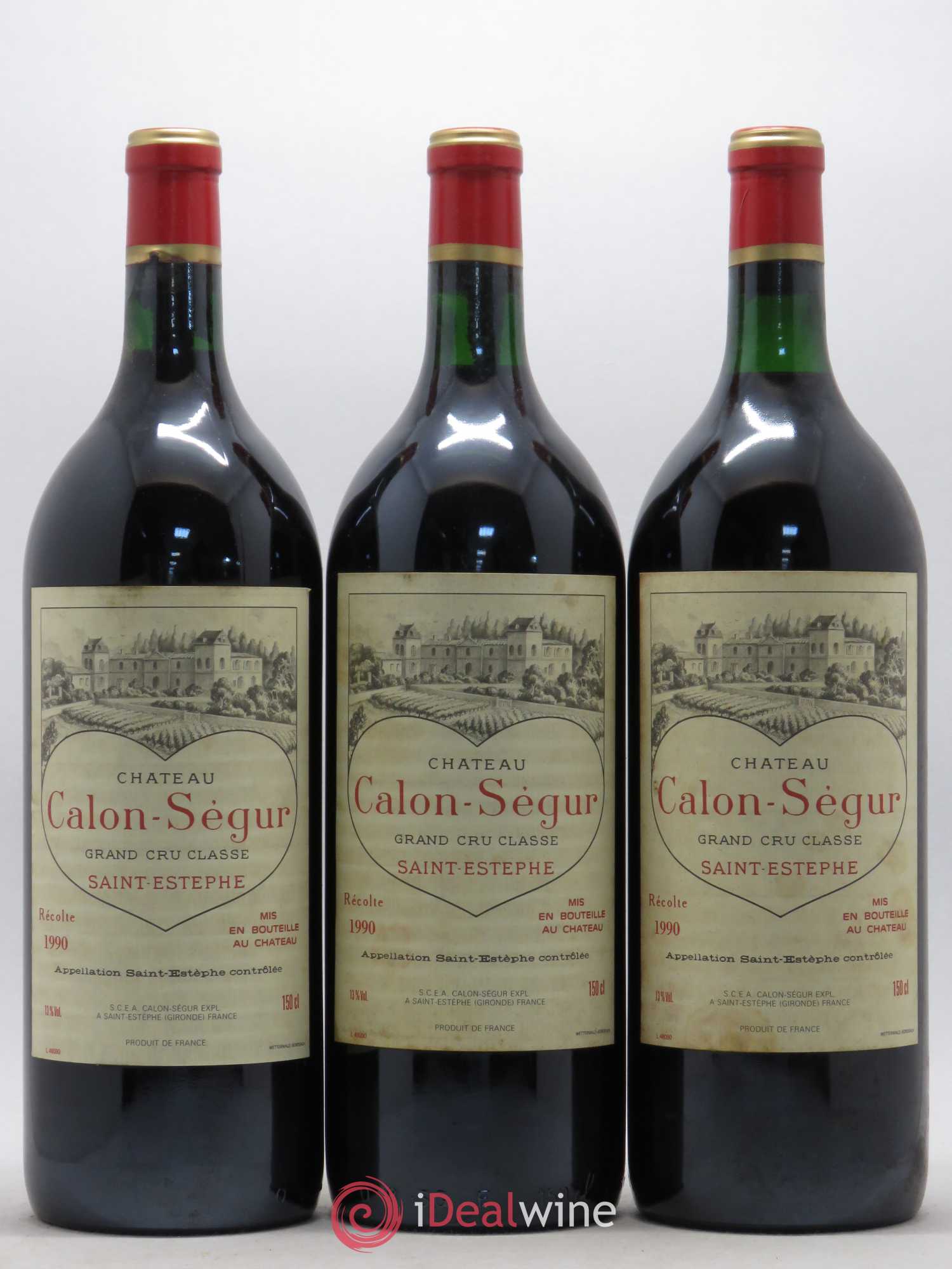 Château Calon Ségur 3ème Grand Cru Classé 1990 - Lot de 6 magnums - 1