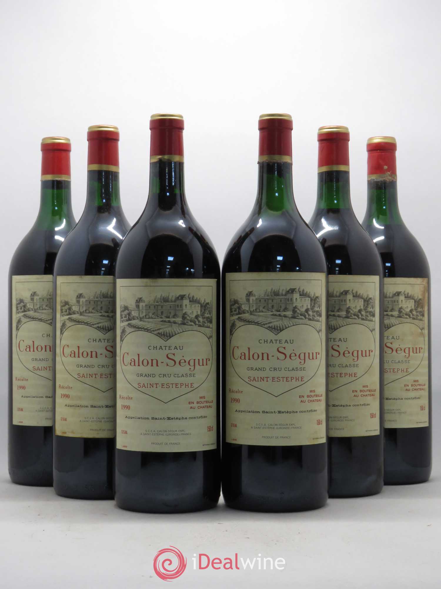 Château Calon Ségur 3ème Grand Cru Classé 1990 - Lot de 6 magnums - 0