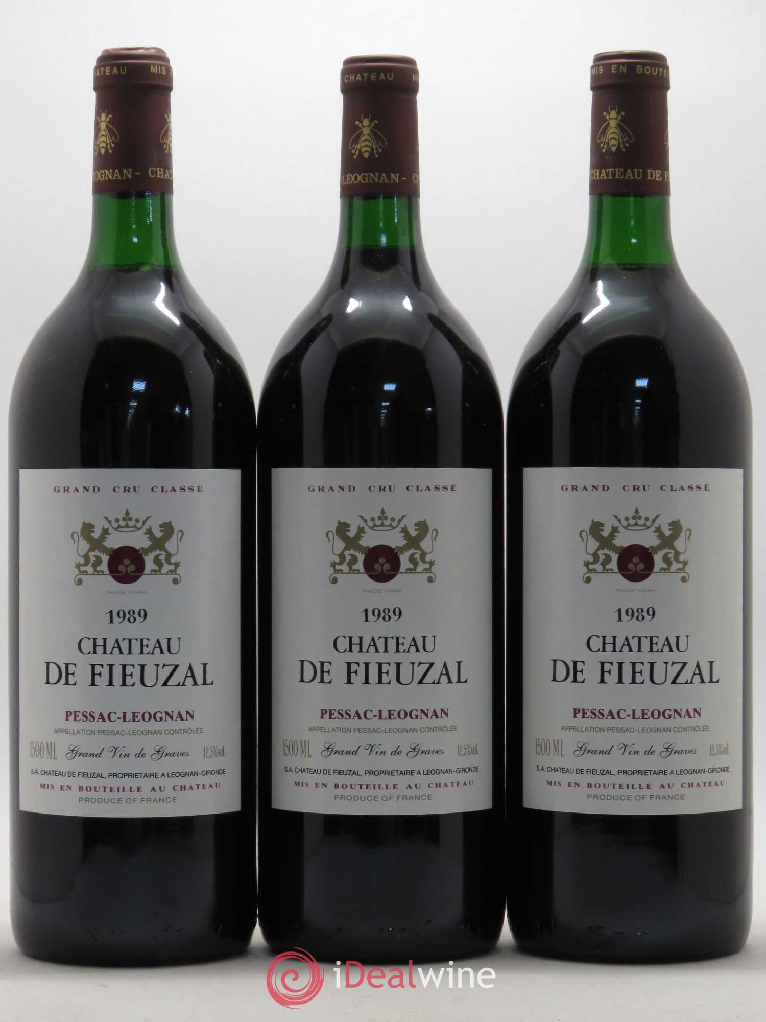 Château de Fieuzal Cru Classé de Graves 1989 - Lot de 6 magnums - 2