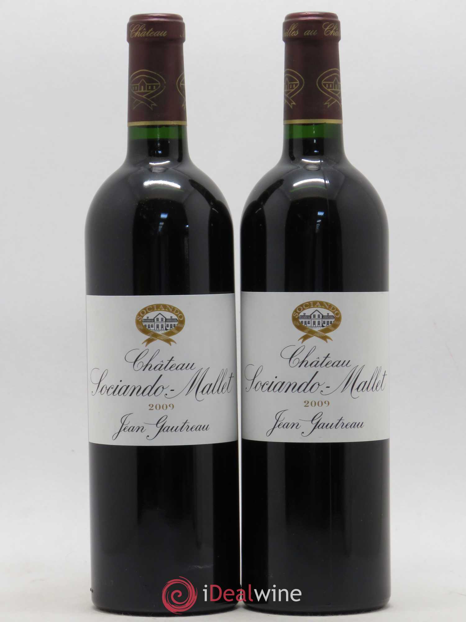 Château Sociando Mallet 2009 - Lot de 2 bouteilles - 0