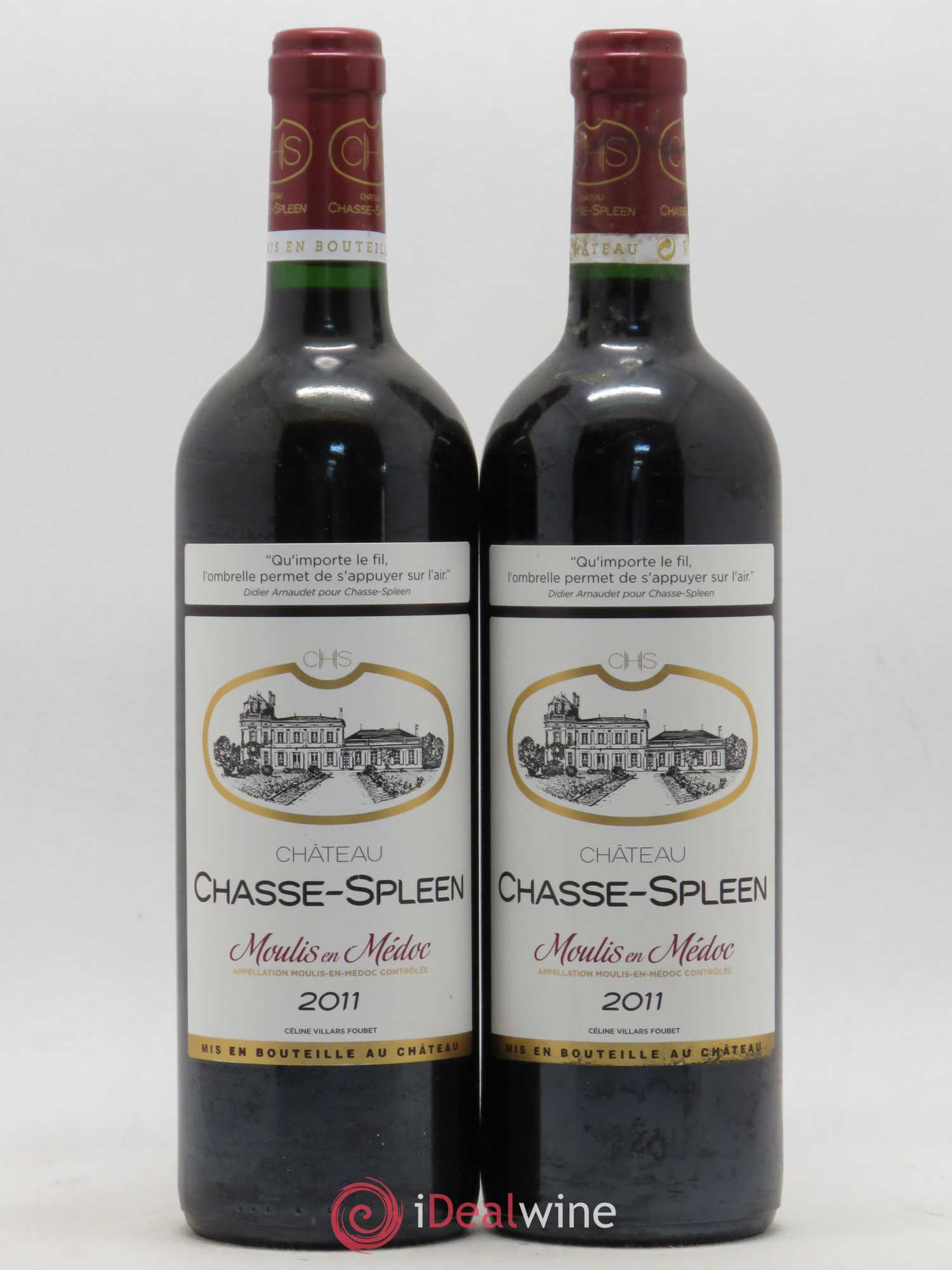 Château Chasse Spleen 2011 - Lot de 2 bouteilles - 0