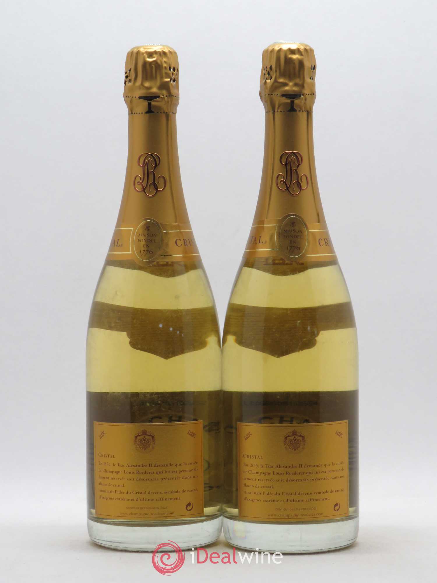 Cristal Louis Roederer 2002 - Lot de 2 bouteilles - 1