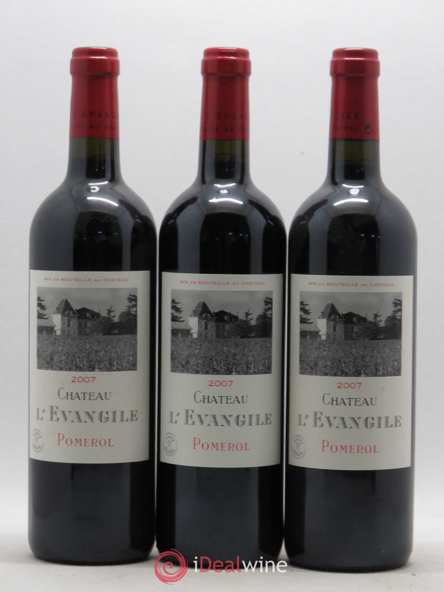 Château l' Évangile 2007 - Lot de 3 bouteilles - 0