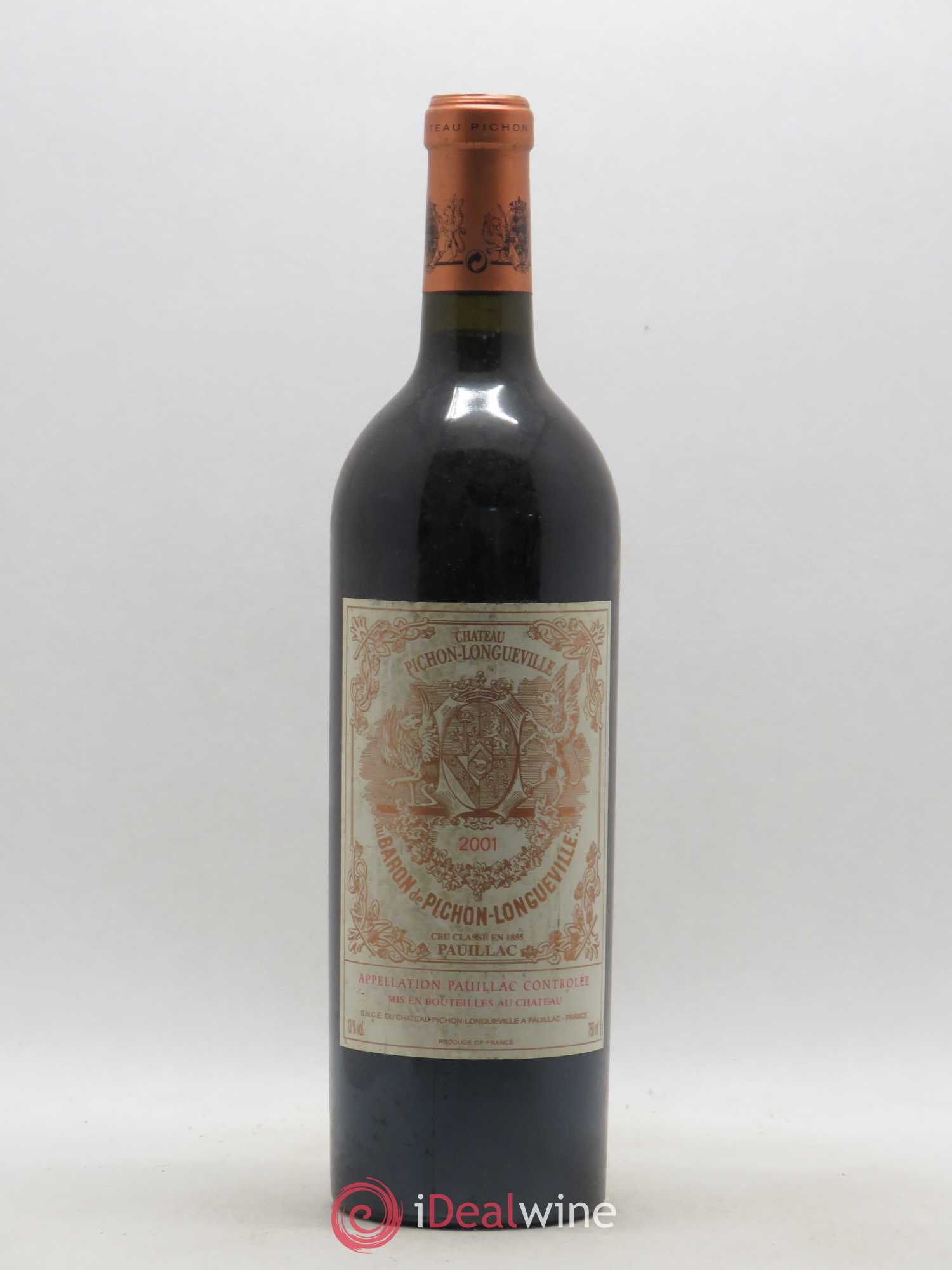 Pichon Longueville Baron 2ème Grand Cru Classé 2001 - Lot de 1 bouteille - 0