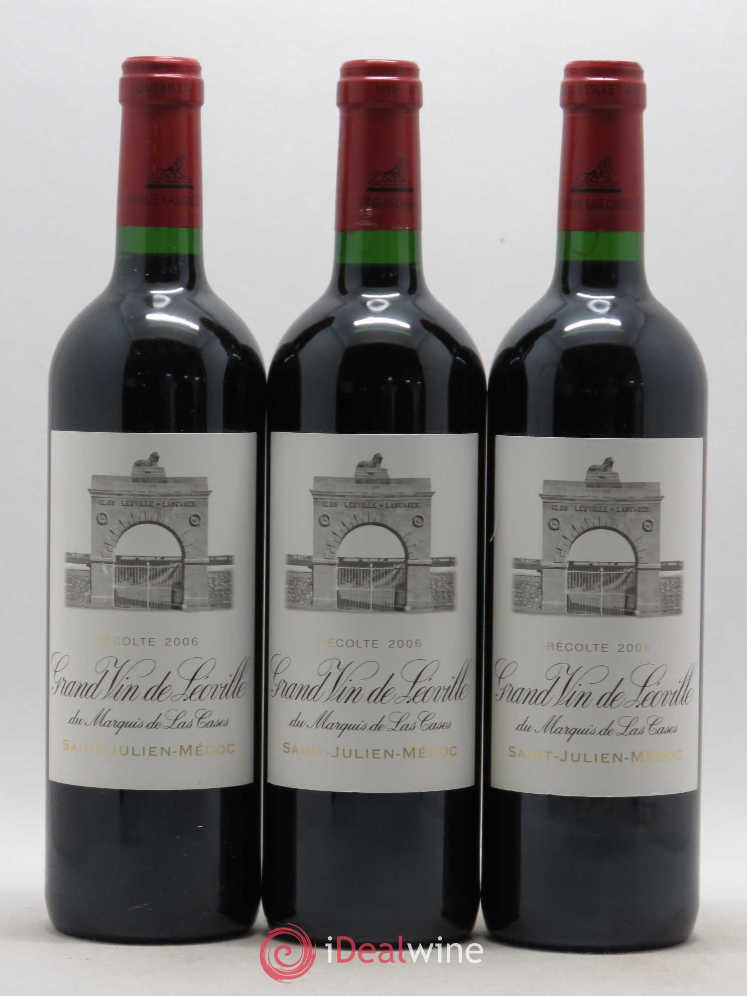 Château Léoville Las Cases 2ème Grand Cru Classé 2006 - Lot de 3 bouteilles - 0