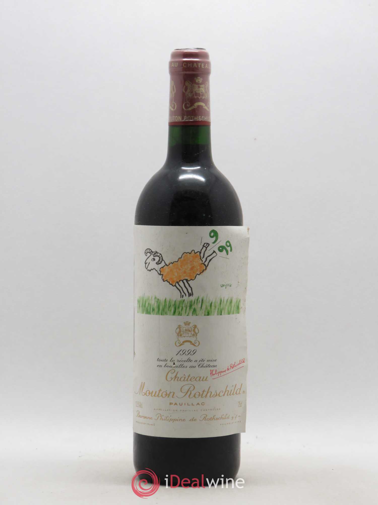 Château Mouton Rothschild 1er Grand Cru Classé 1999 - Lot de 1 bouteille - 0