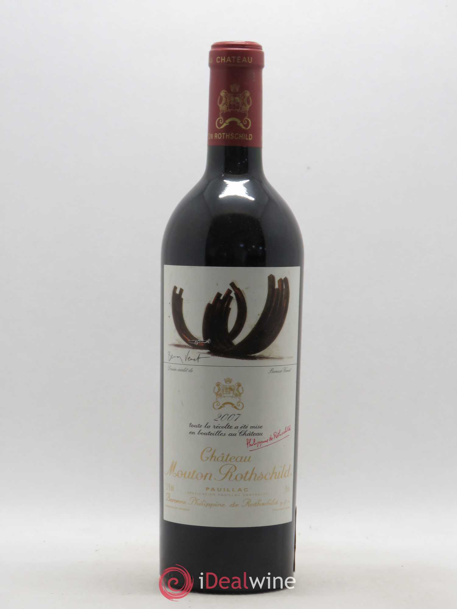 Château Mouton Rothschild 1er Grand Cru Classé 2007 - Lot de 1 bouteille - 0