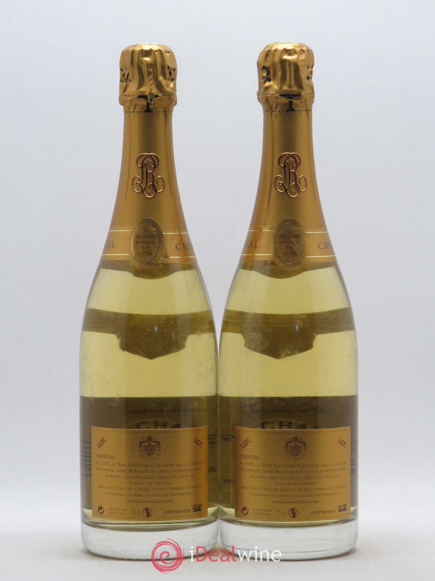 Cristal Louis Roederer 2004 - Lot de 2 bouteilles - 1
