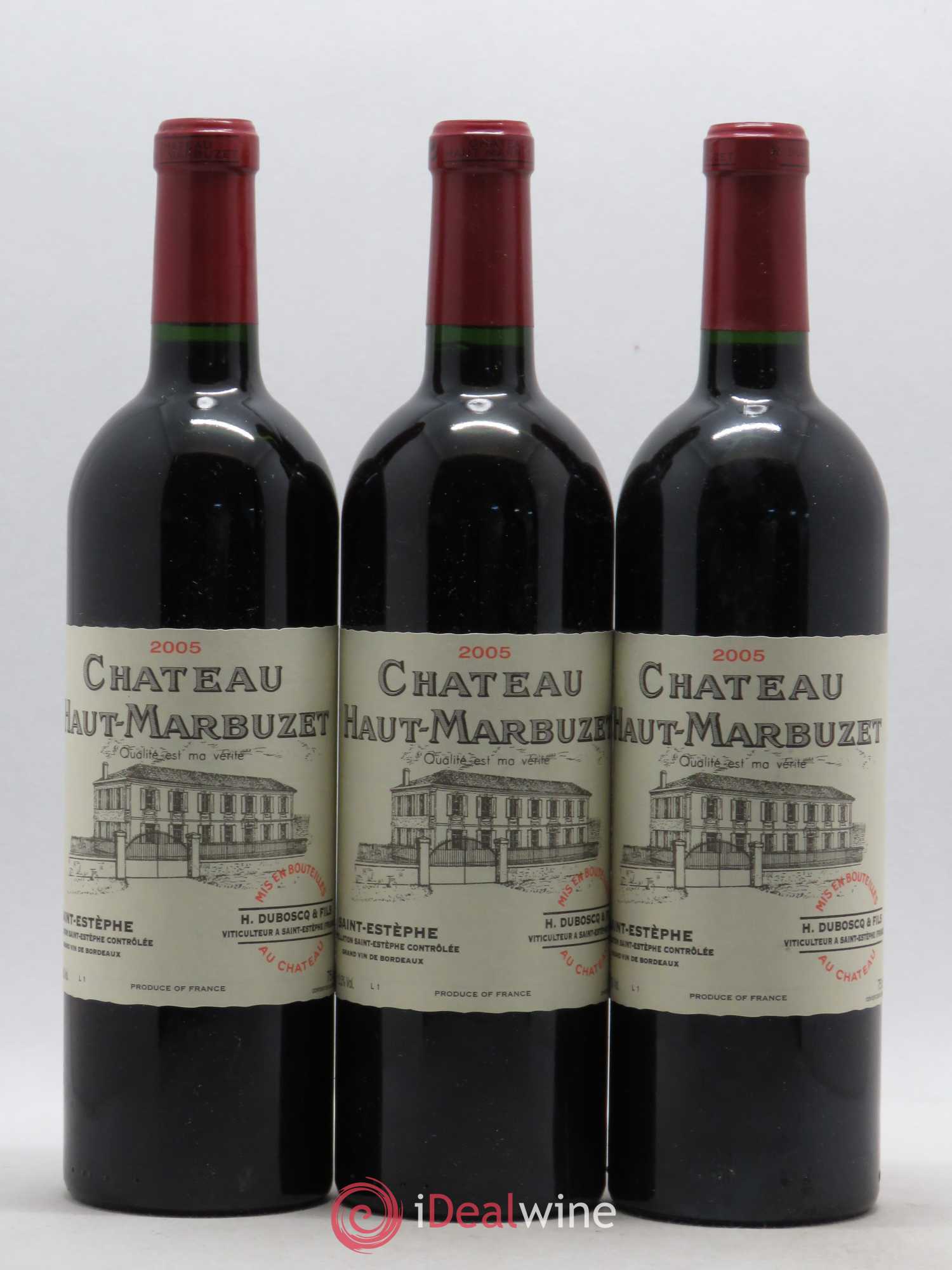 Château Haut Marbuzet 2005 - Lot de 3 bouteilles - 0