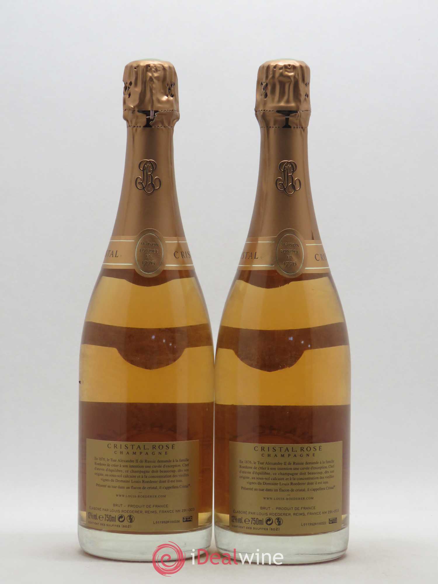 Cristal Louis Roederer 2009 - Lot de 2 bouteilles - 1