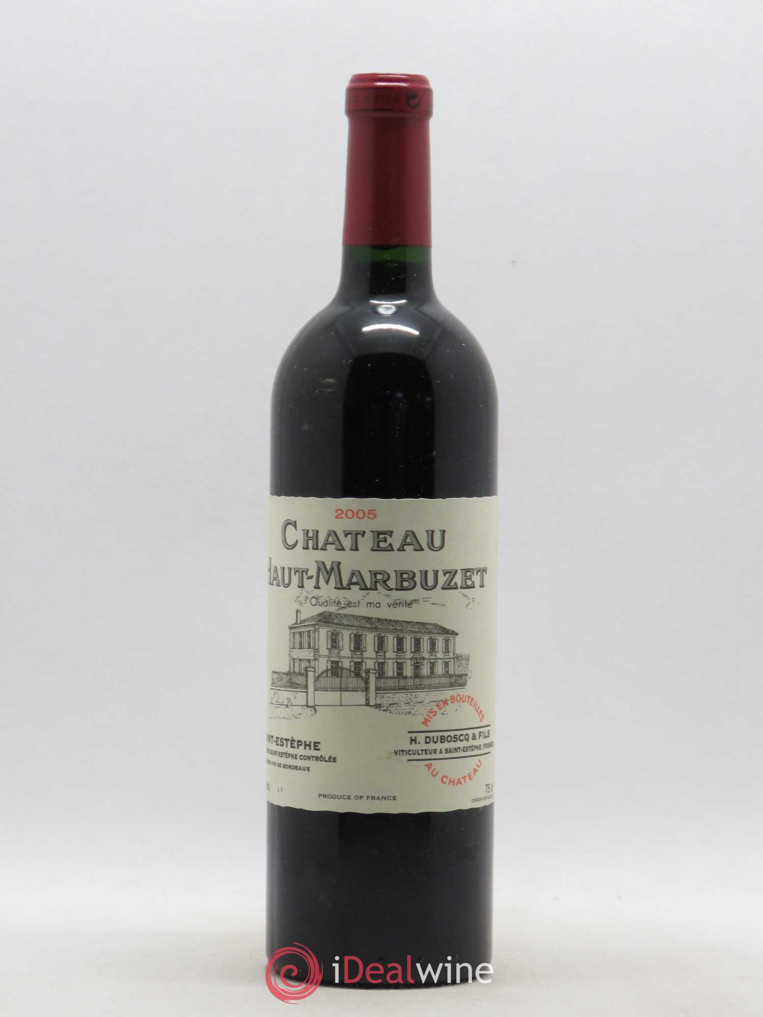 Château Haut Marbuzet 2005 - Lot de 1 bouteille - 0
