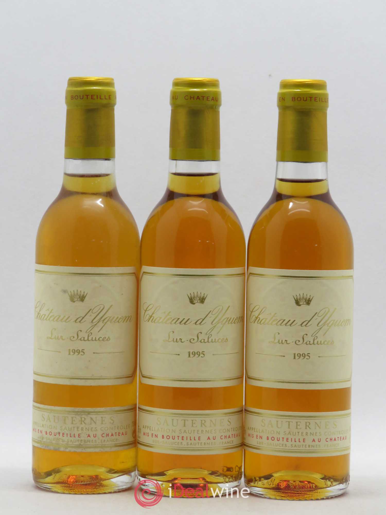 Château d' Yquem 1er Cru Classé Supérieur 1995 - Posten von 3 Demi-Flaschen - 0