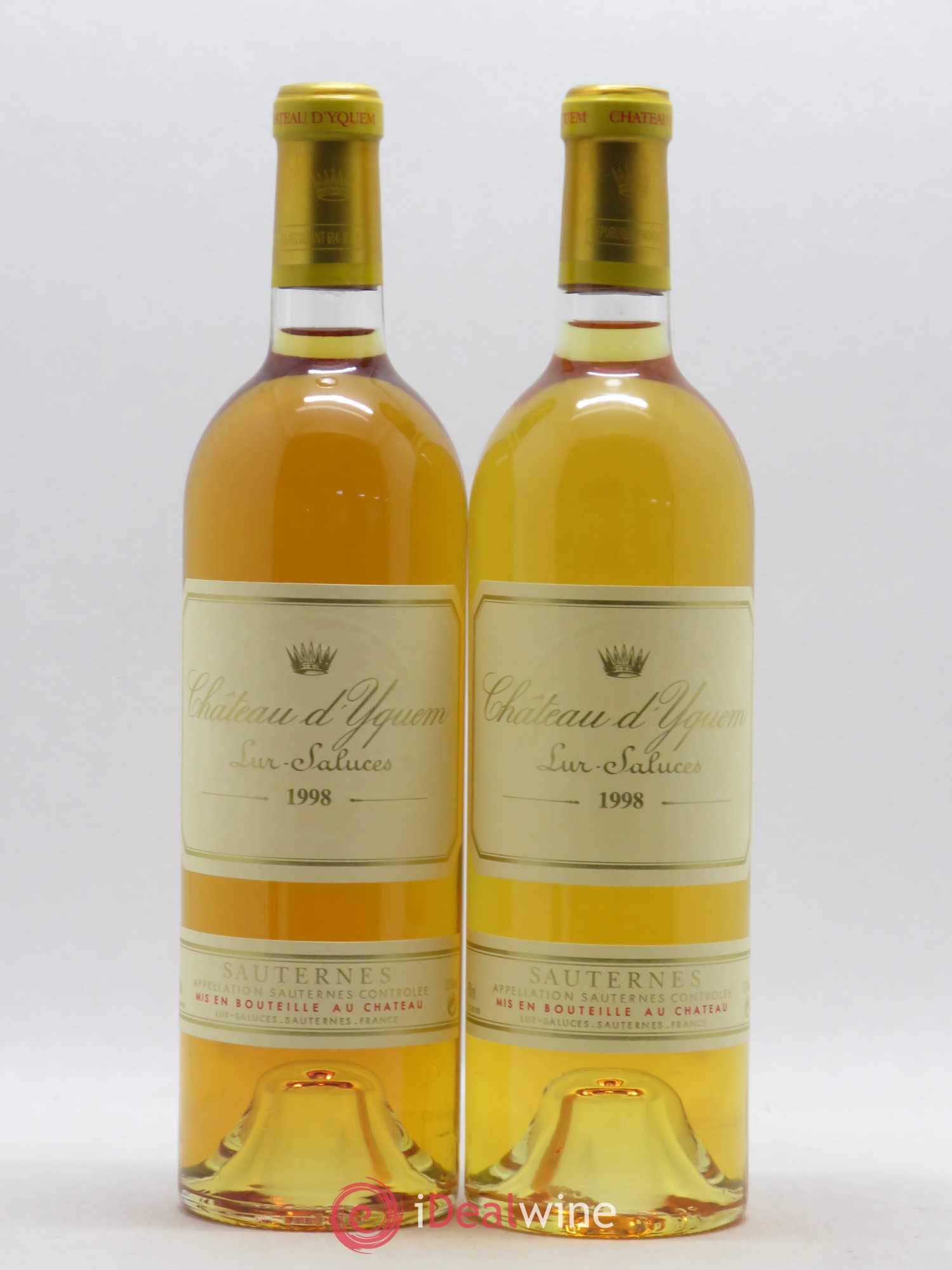 Château d' Yquem 1er Cru Classé Supérieur 1998 - Lotto di 2 bottiglie - 0