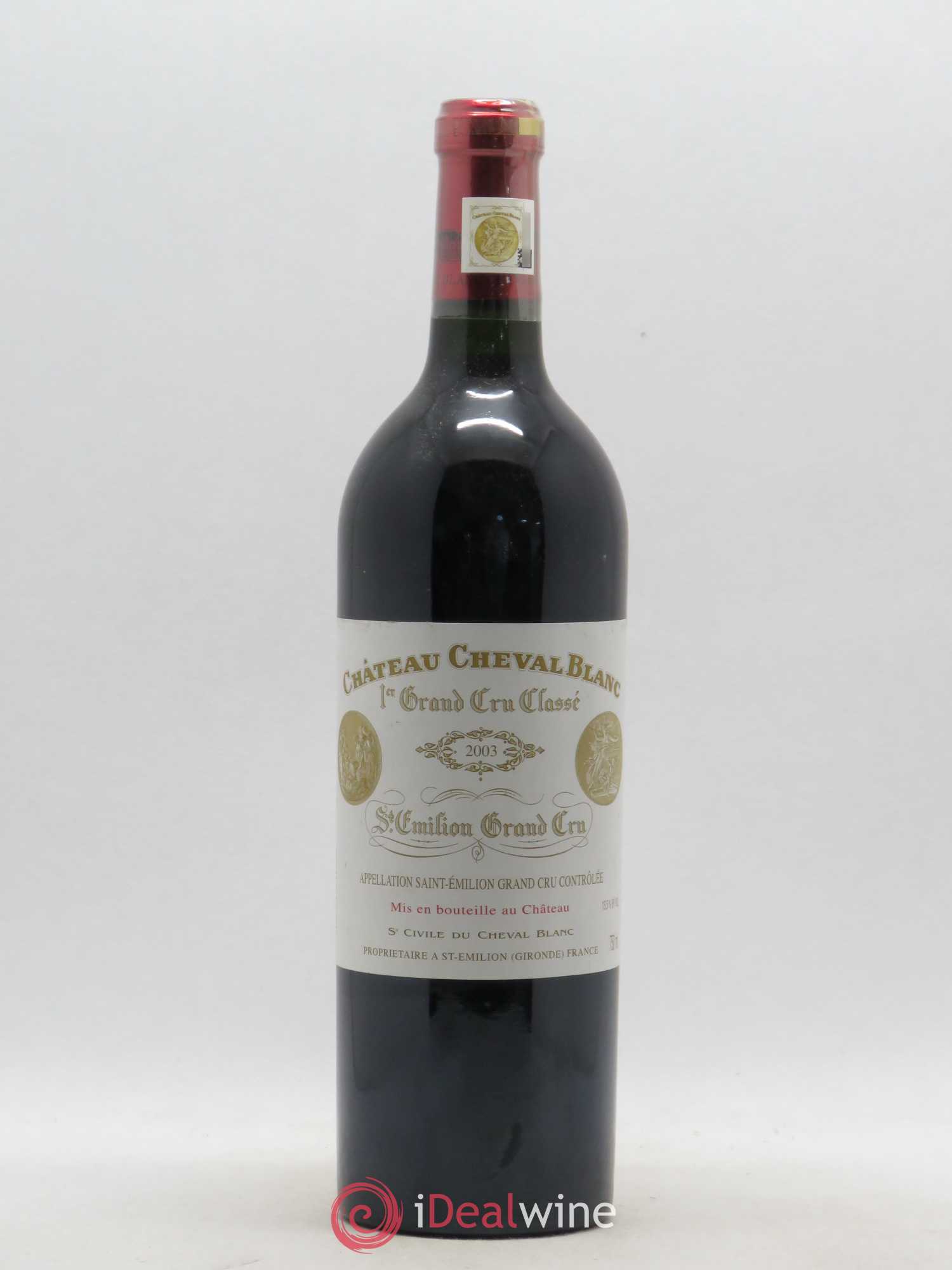 Château Cheval Blanc 1er Grand Cru Classé A 2003 - Lot de 1 bouteille - 0