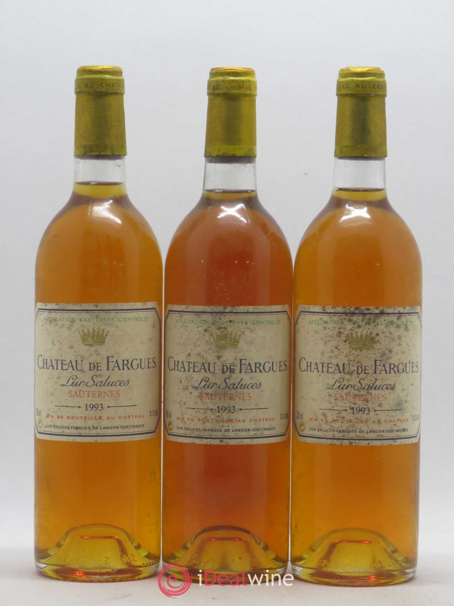 Château de Fargues 1993 - Lotto di 3 bottiglie - 0