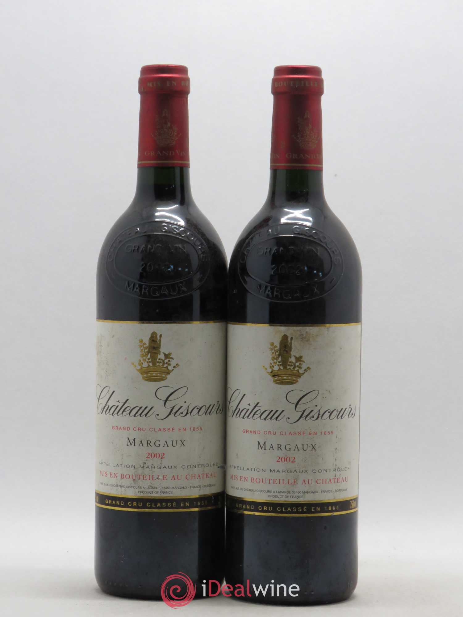 Château Giscours 3ème Grand Cru Classé 2002 - Lot de 2 bouteilles - 0