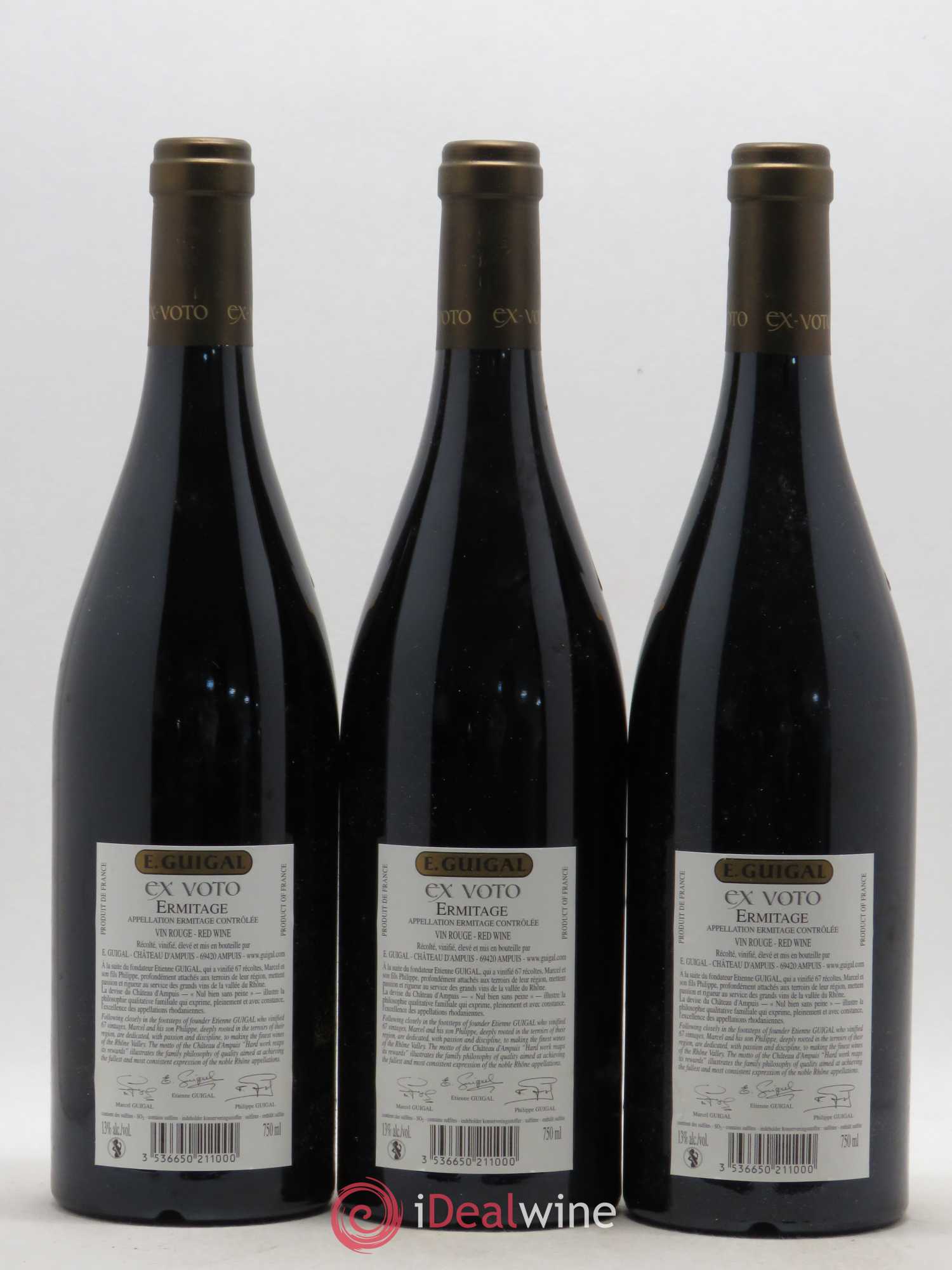 Ermitage Ex Voto Guigal 2006 - Lot de 6 bouteilles - 4