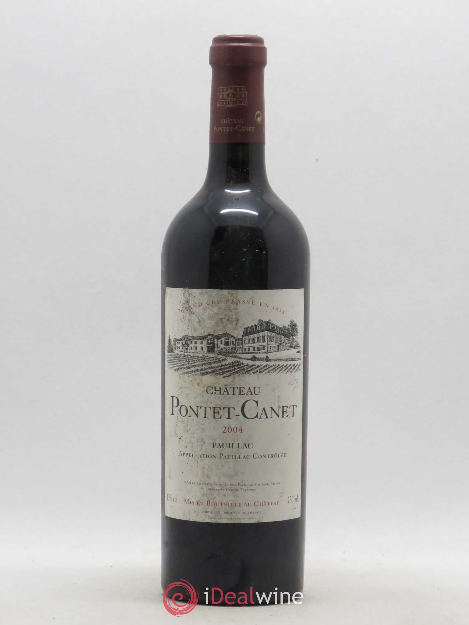 Château Pontet Canet 5ème Grand Cru Classé 2004 - Lot de 1 bouteille - 0