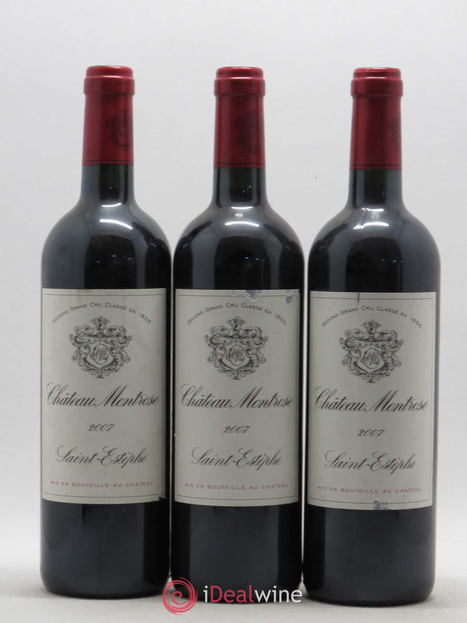 Château Montrose 2ème Grand Cru Classé 2007 - Lot de 3 bouteilles - 0