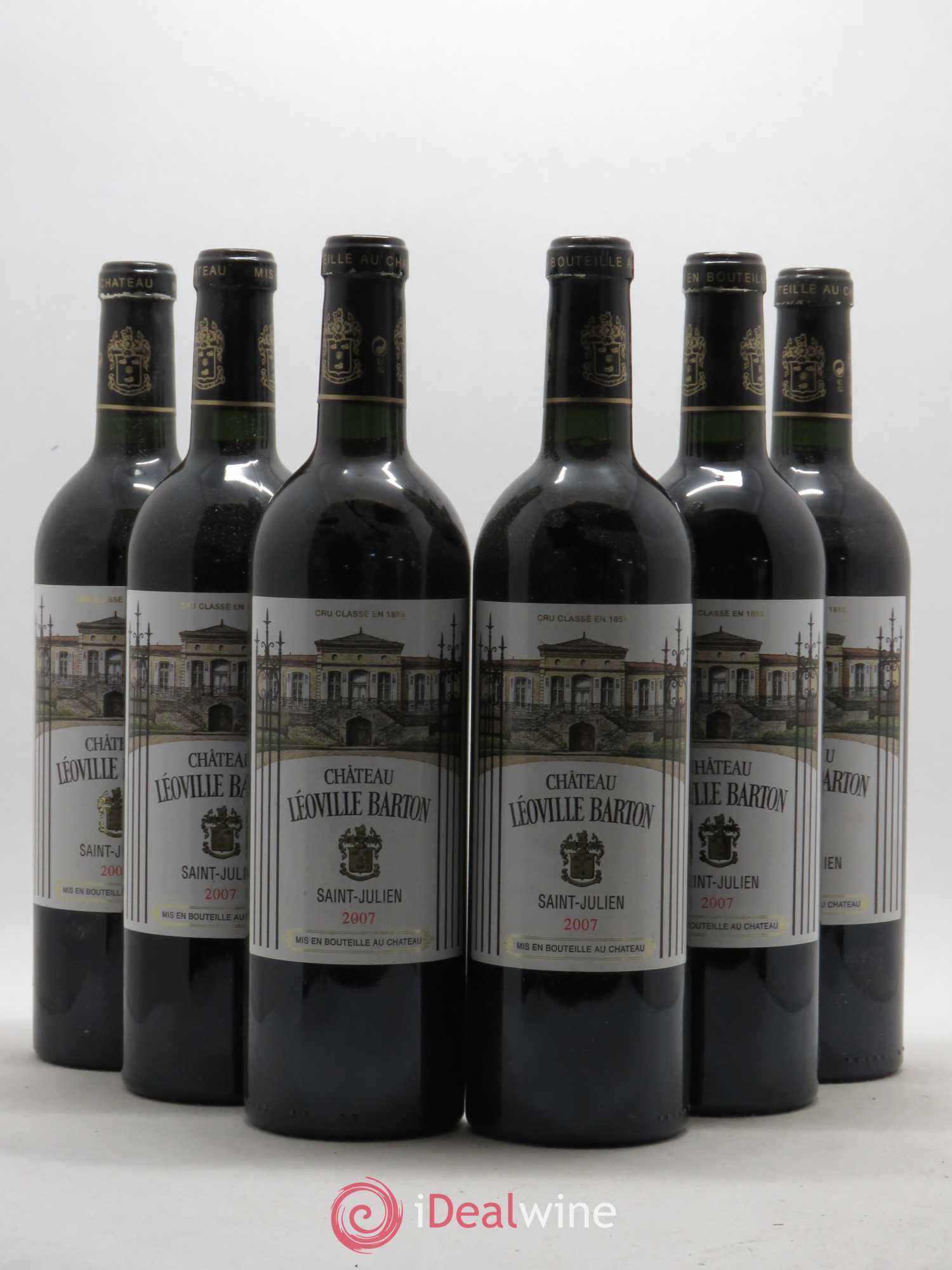 Château Léoville Barton 2ème Grand Cru Classé 2007 - Lot de 6 bouteilles - 0