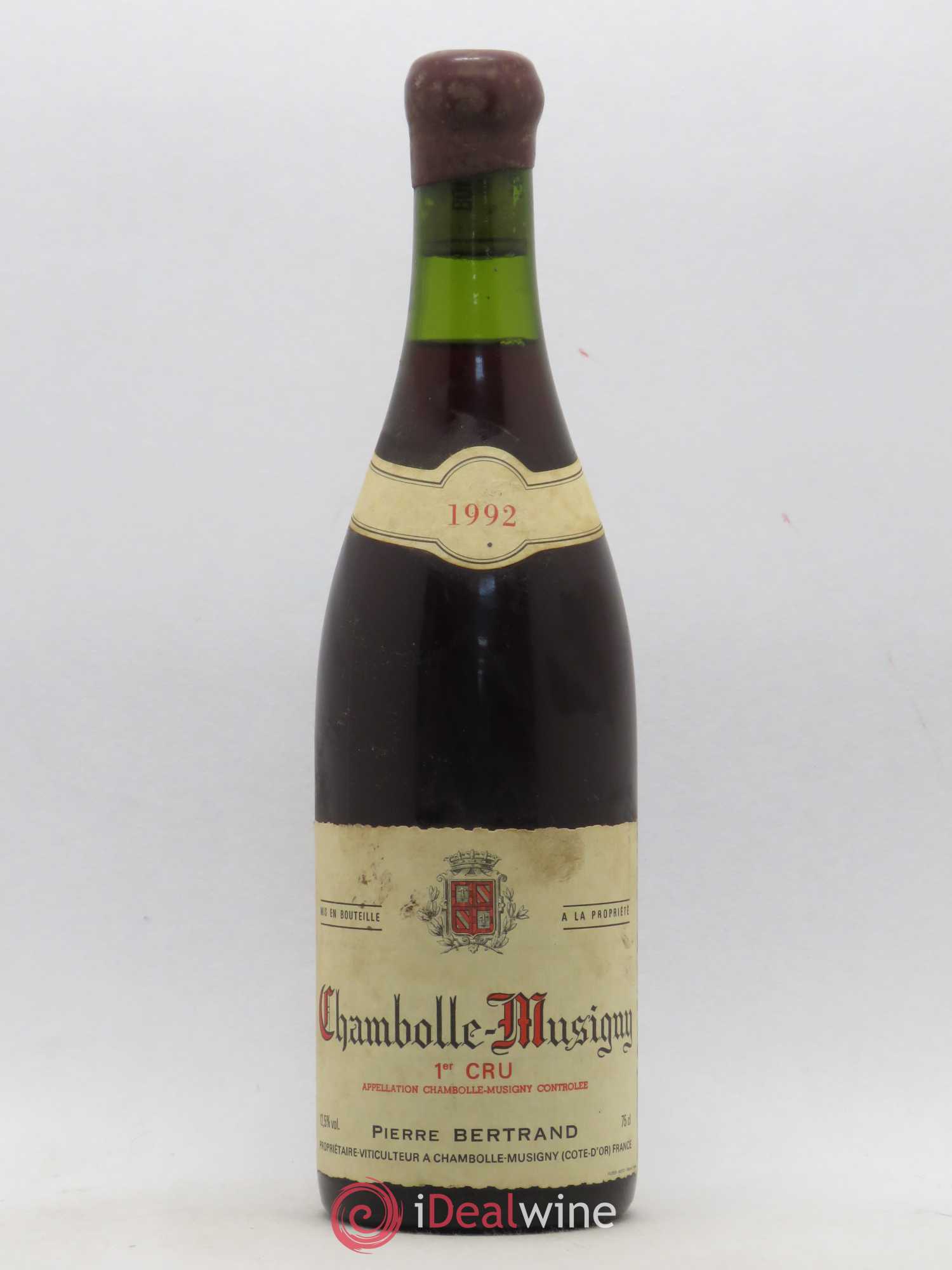 Chambolle-Musigny 1er Cru Pierre Bertrand 1992 - Lot de 1 bouteille - 0
