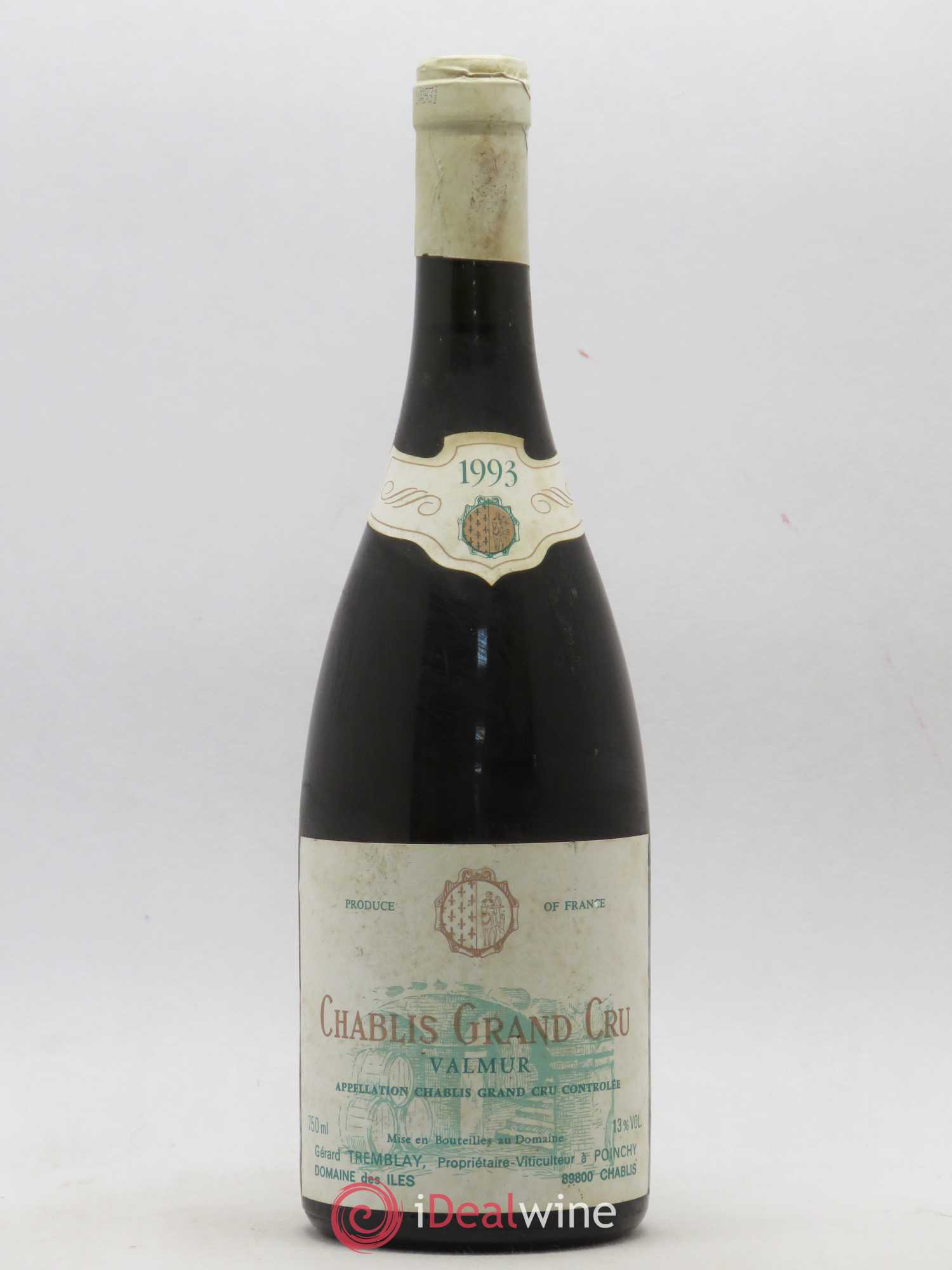 Chablis Grand Cru Valmur Domaine des Iles 1993 - Posten von 1 Flasche - 0