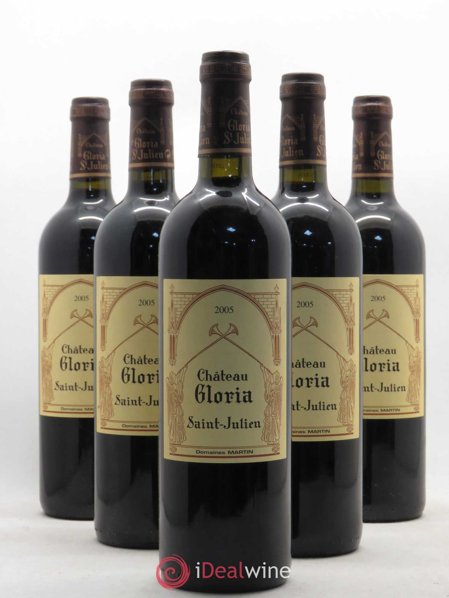 Château Gloria 2005 - Lot de 5 bouteilles - 0