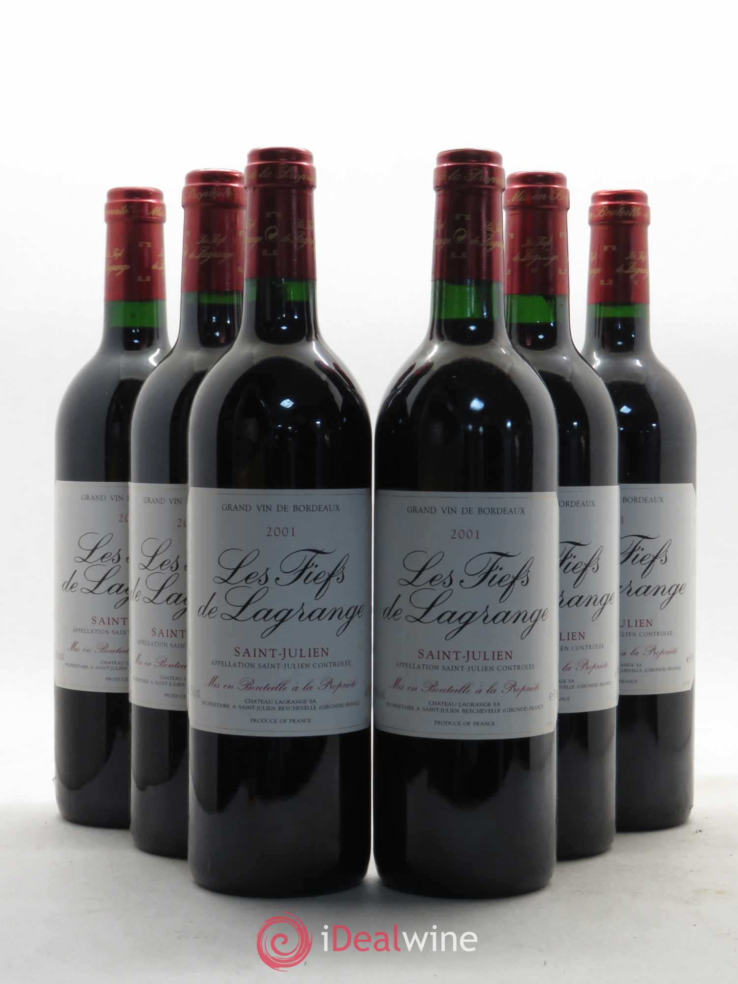 Les Fiefs de Lagrange Second Vin 2001 - Lot de 6 bouteilles - 0