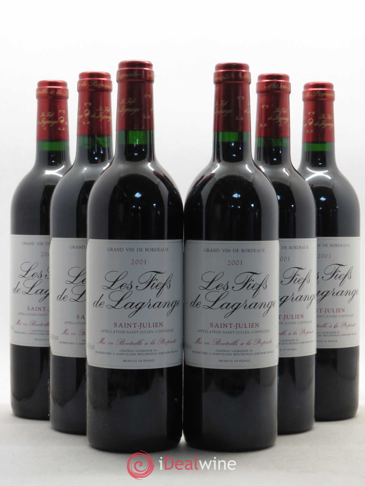 Les Fiefs de Lagrange Second Vin 2001 - Lot de 6 bouteilles - 0