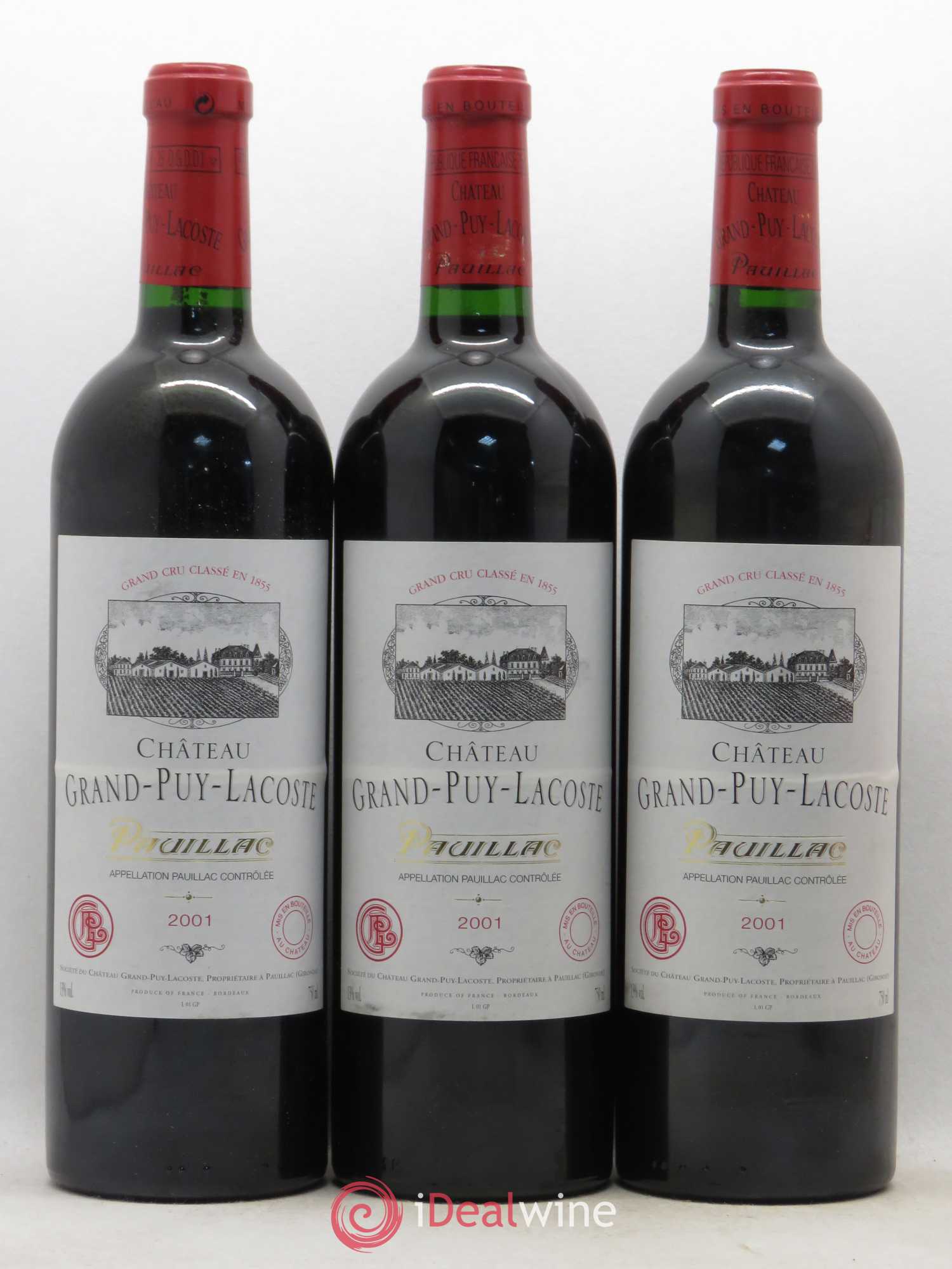 Château Grand Puy Lacoste 5ème Grand Cru Classé 2001 - Lot de 12 bouteilles - 4
