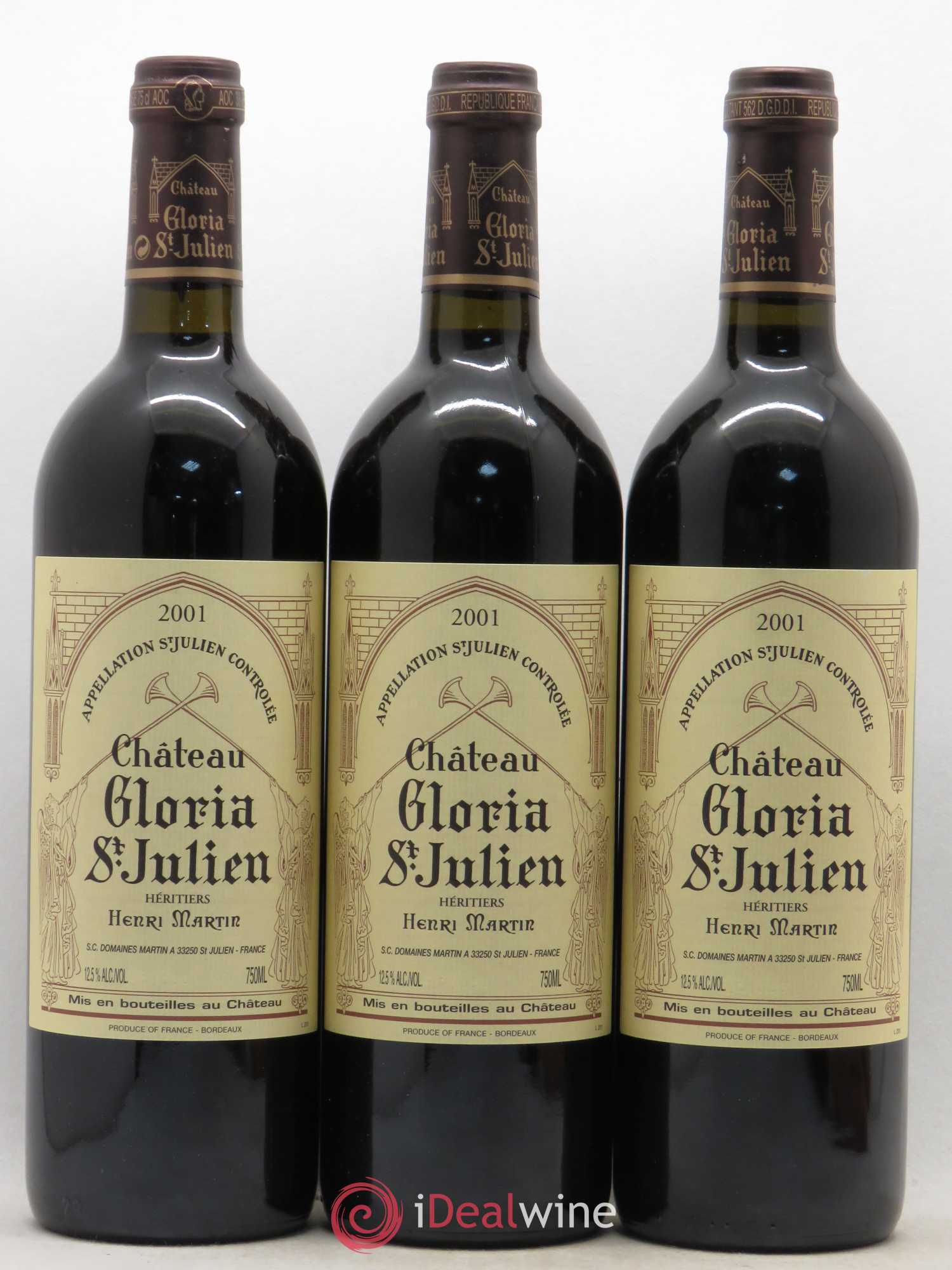 Château Gloria 2001 - Lot de 12 bouteilles - 1