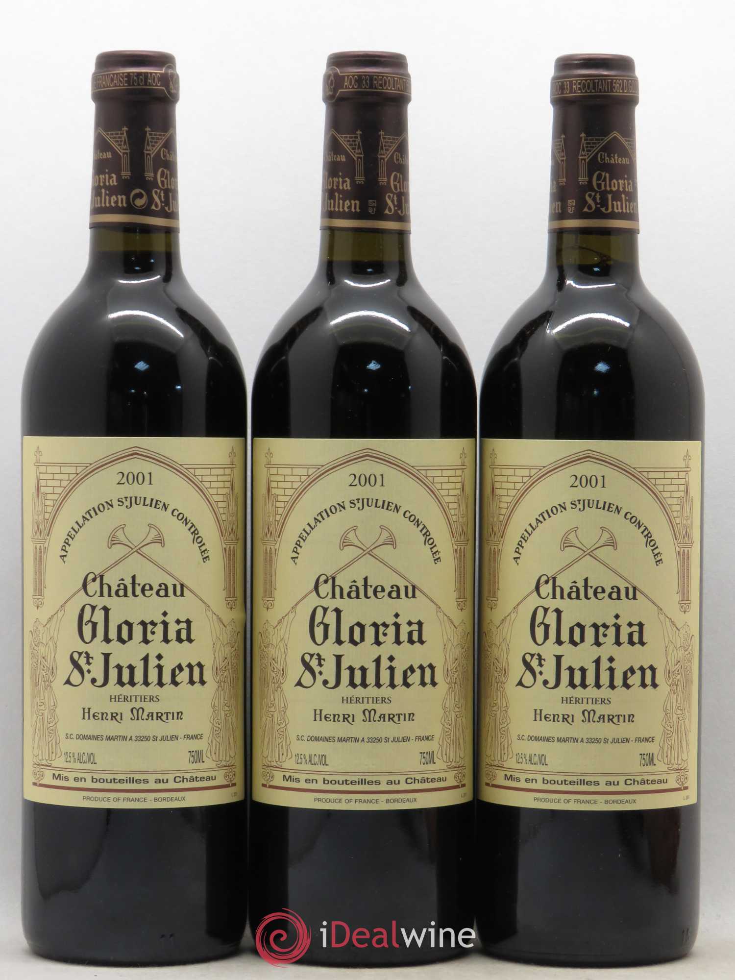 Château Gloria 2001 - Lot de 12 bouteilles - 4