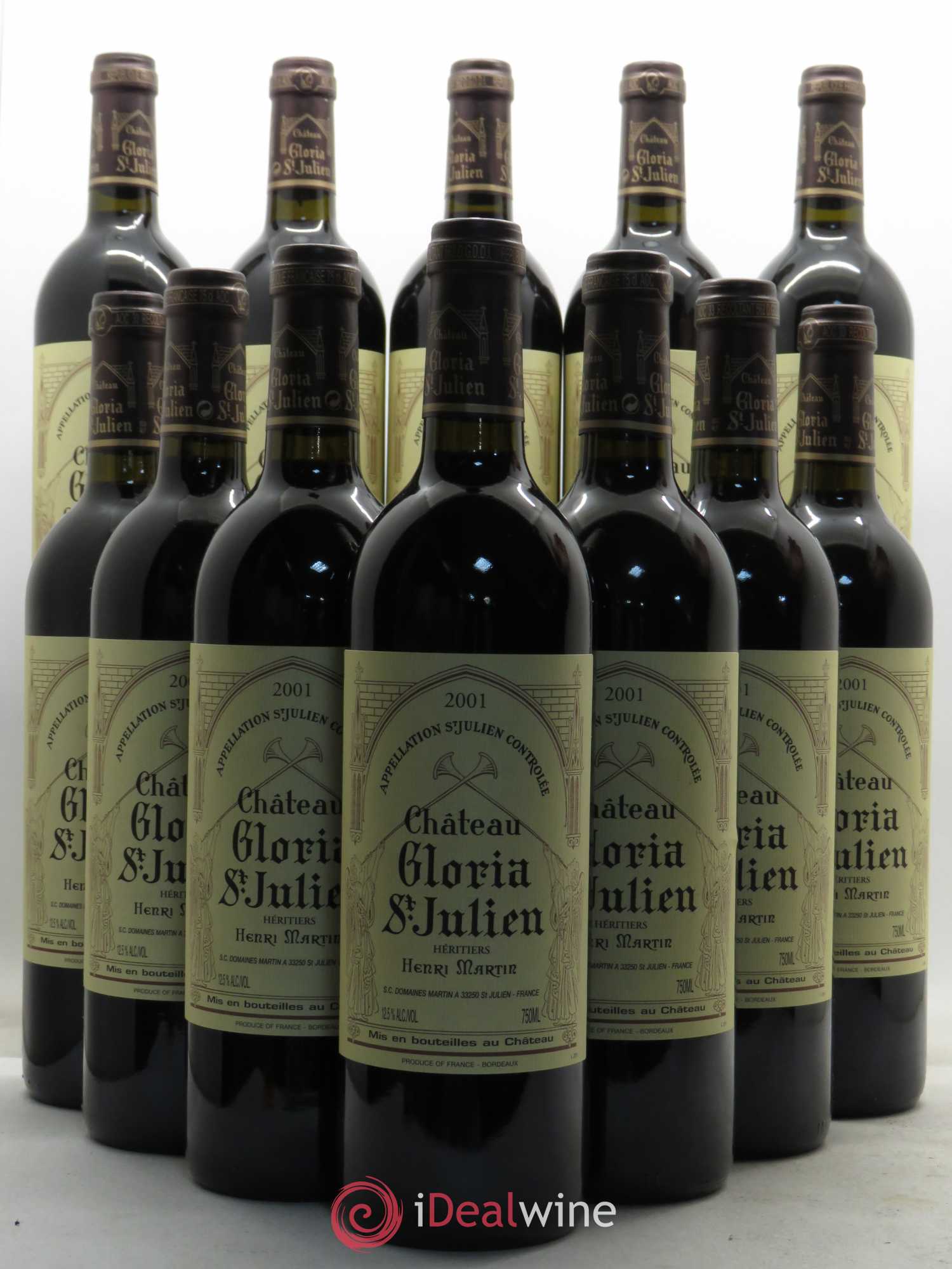 Château Gloria 2001 - Lot de 12 bouteilles - 0