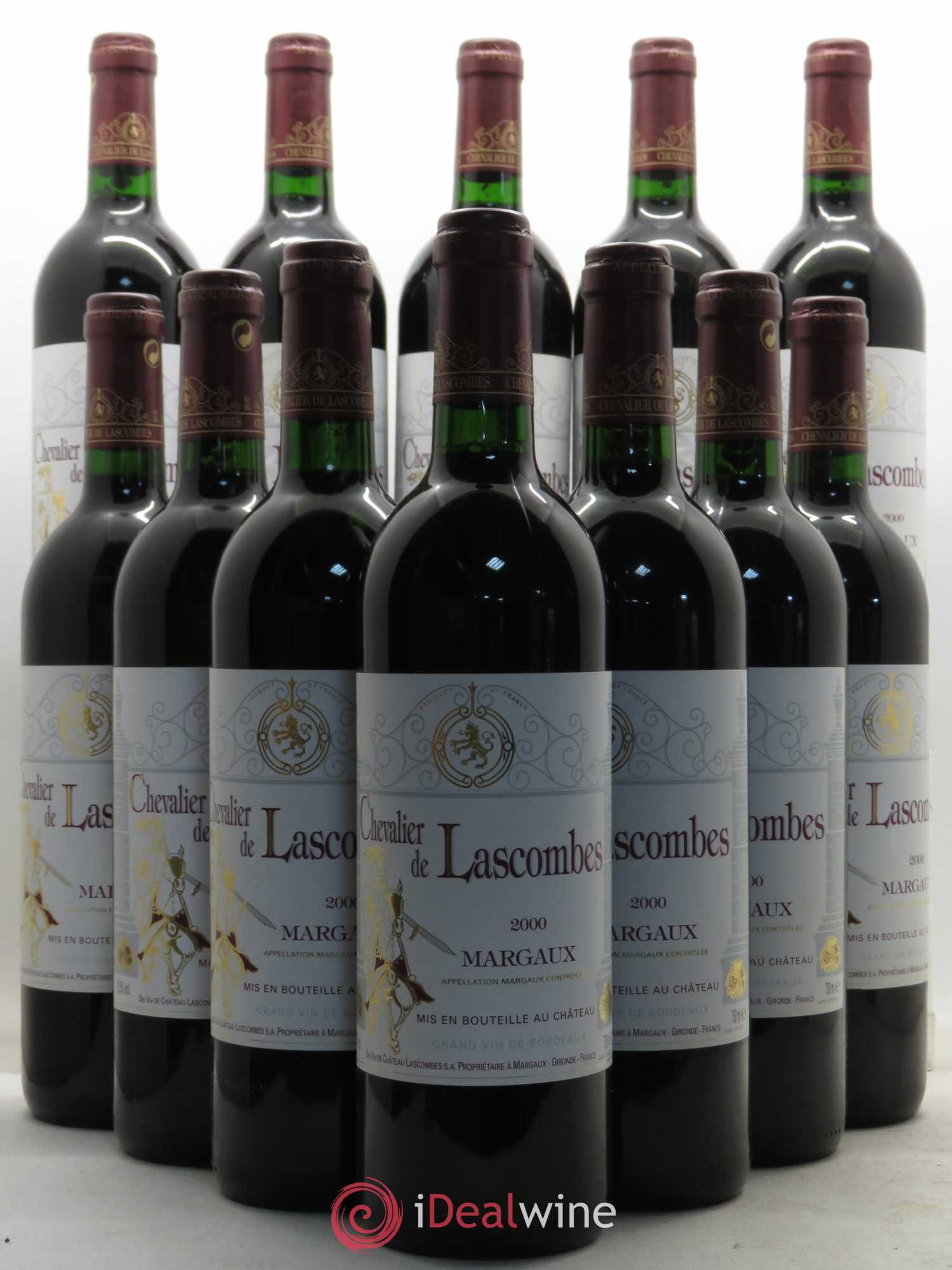 Chevalier de Lascombes Second Vin 2000 - Lot de 12 bouteilles - 0