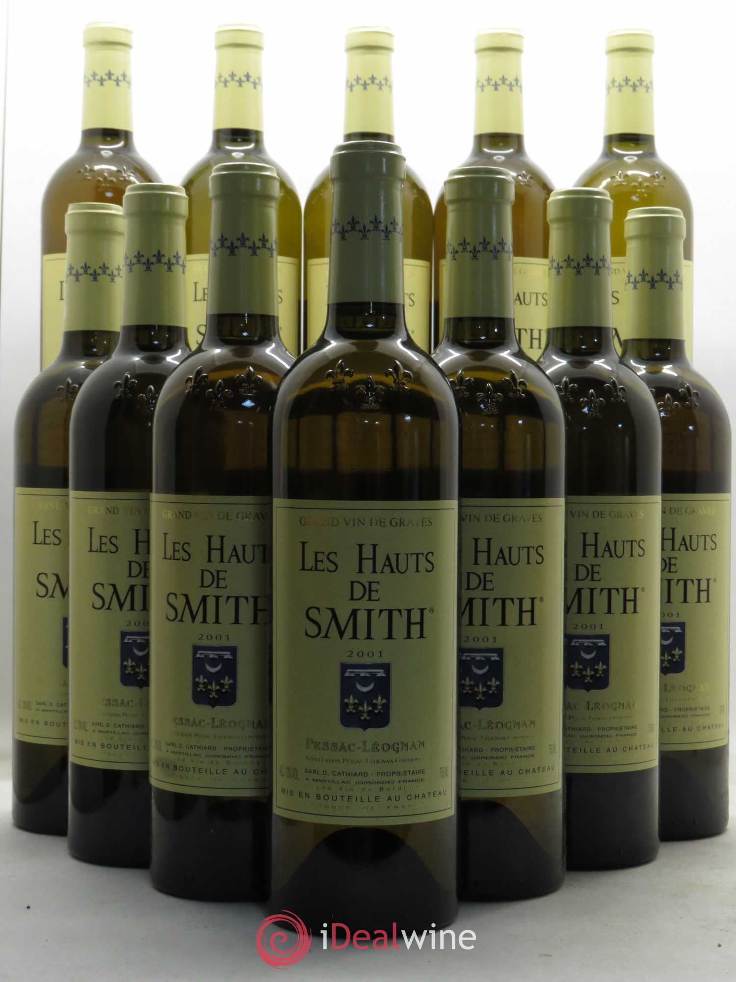 Les Hauts de Smith Second Vin 2001 - Lot of 12 bottles - 0
